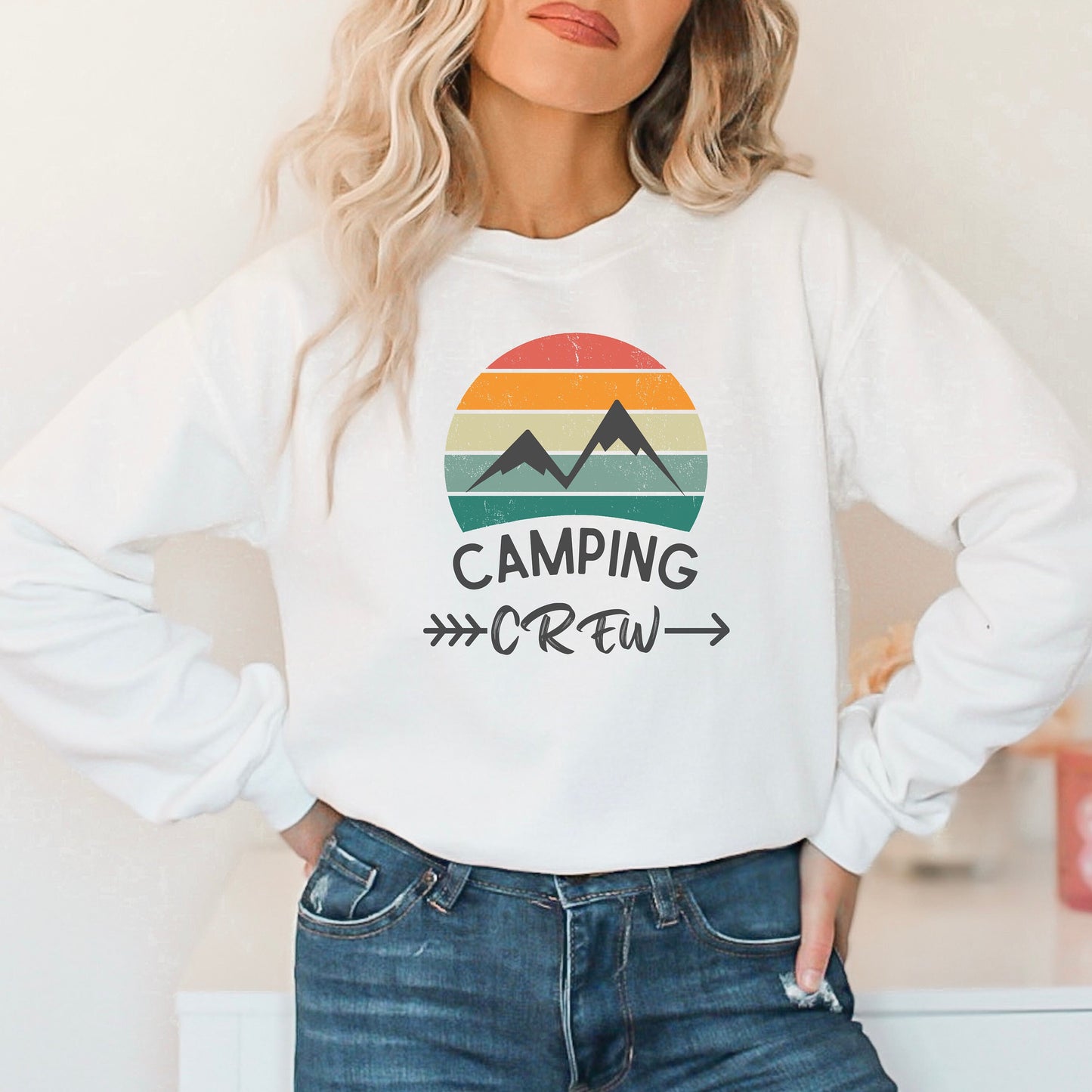 Camping Crew Sweatshirt, Camping Sweatshirt, Camp Squad Sweatshirt