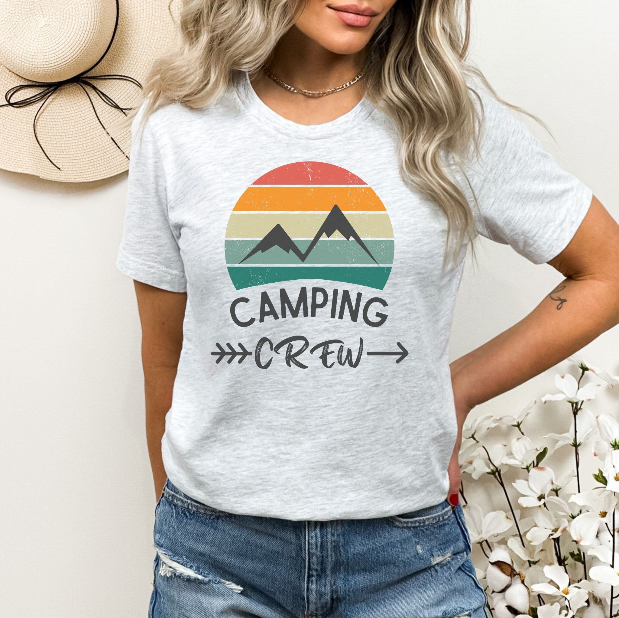 Camping Crew Tshirt, Camping Tshirt, Hiking Shirt, Family Camping Shirt