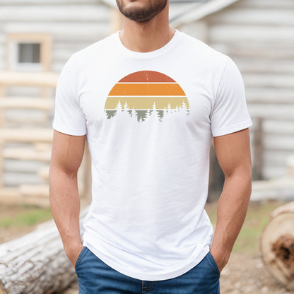 Camping Gift Shirt, Sunset Themed Shirt, Forest Themed Shirt