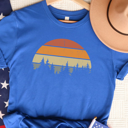 Camping Gift Shirt, Sunset Themed Shirt, Forest Themed Shirt