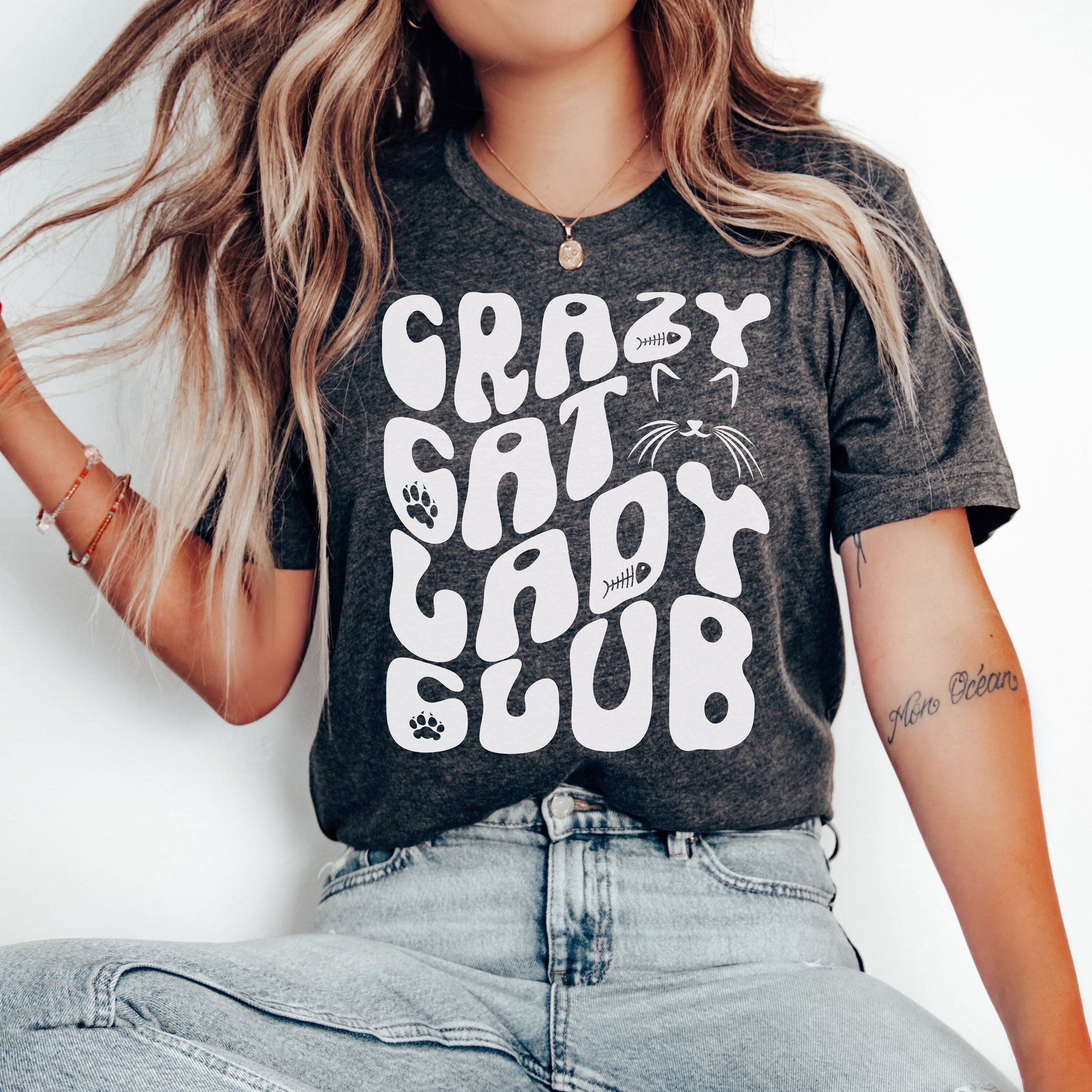 Cat Mom Shirt, Crazy Cat Lady Shirt , Cat Moms Club Tee