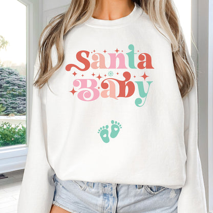 Christmas Pregnancy Announcement Sweatshirt, Pregnancy Reveal Sweater