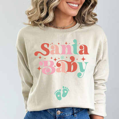 Christmas Pregnancy Announcement Sweatshirt, Pregnancy Reveal Sweater