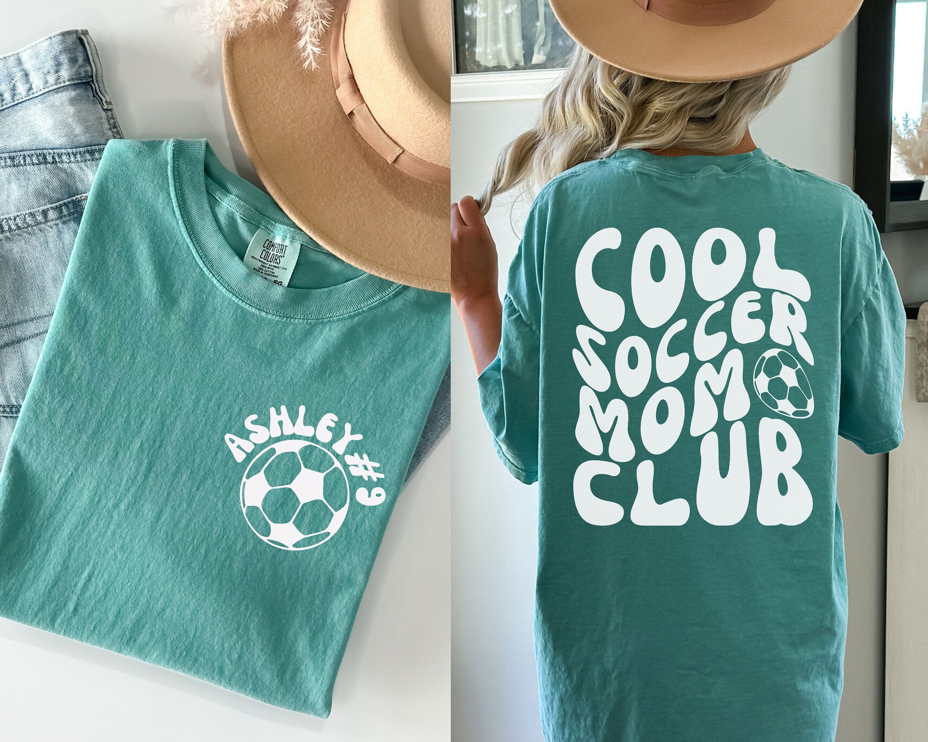 Comfort Color Custom Soccer Mom Shirt, Cool Soccer Mom Club