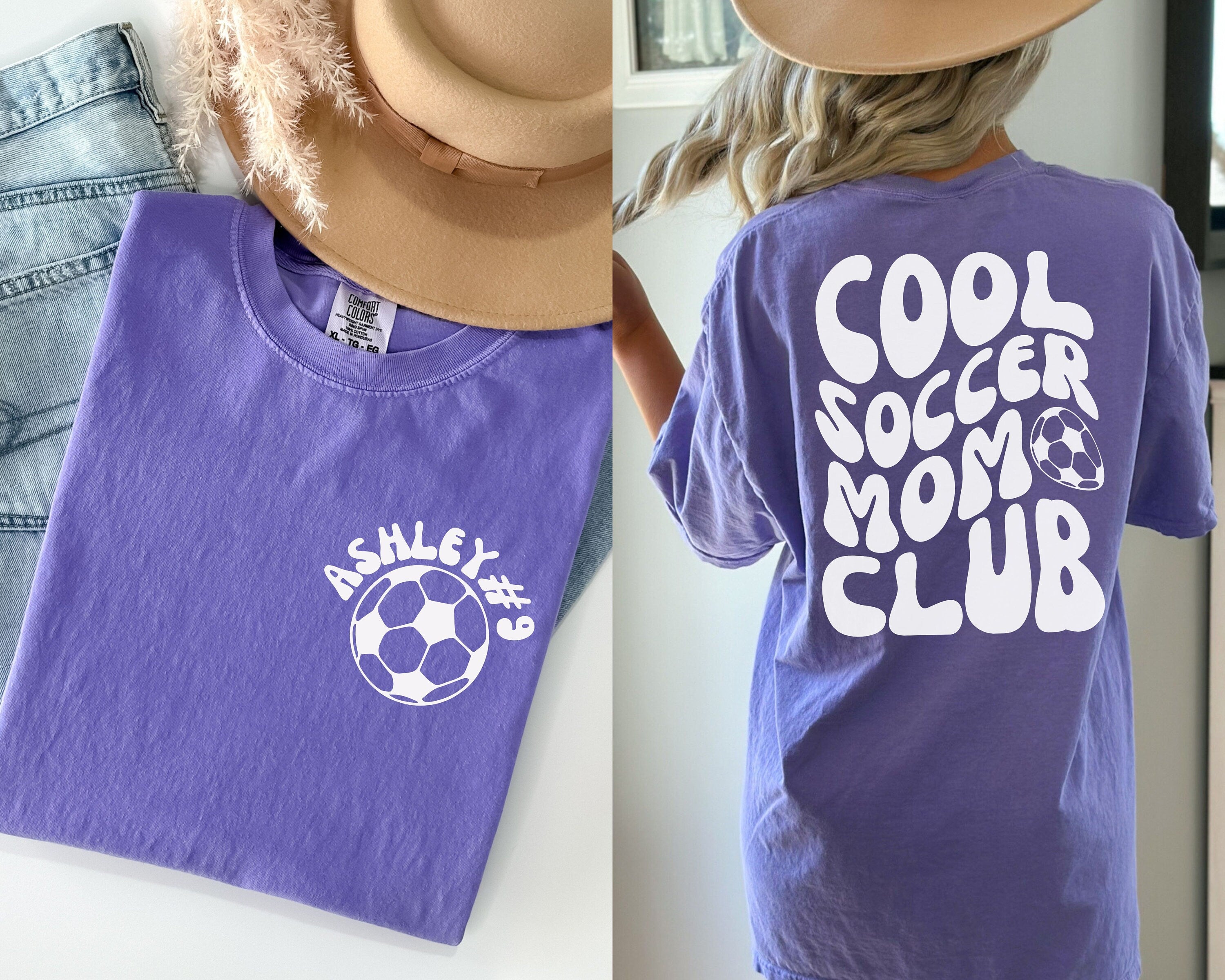 Comfort Color Custom Soccer Mom Shirt, Cool Soccer Mom Club