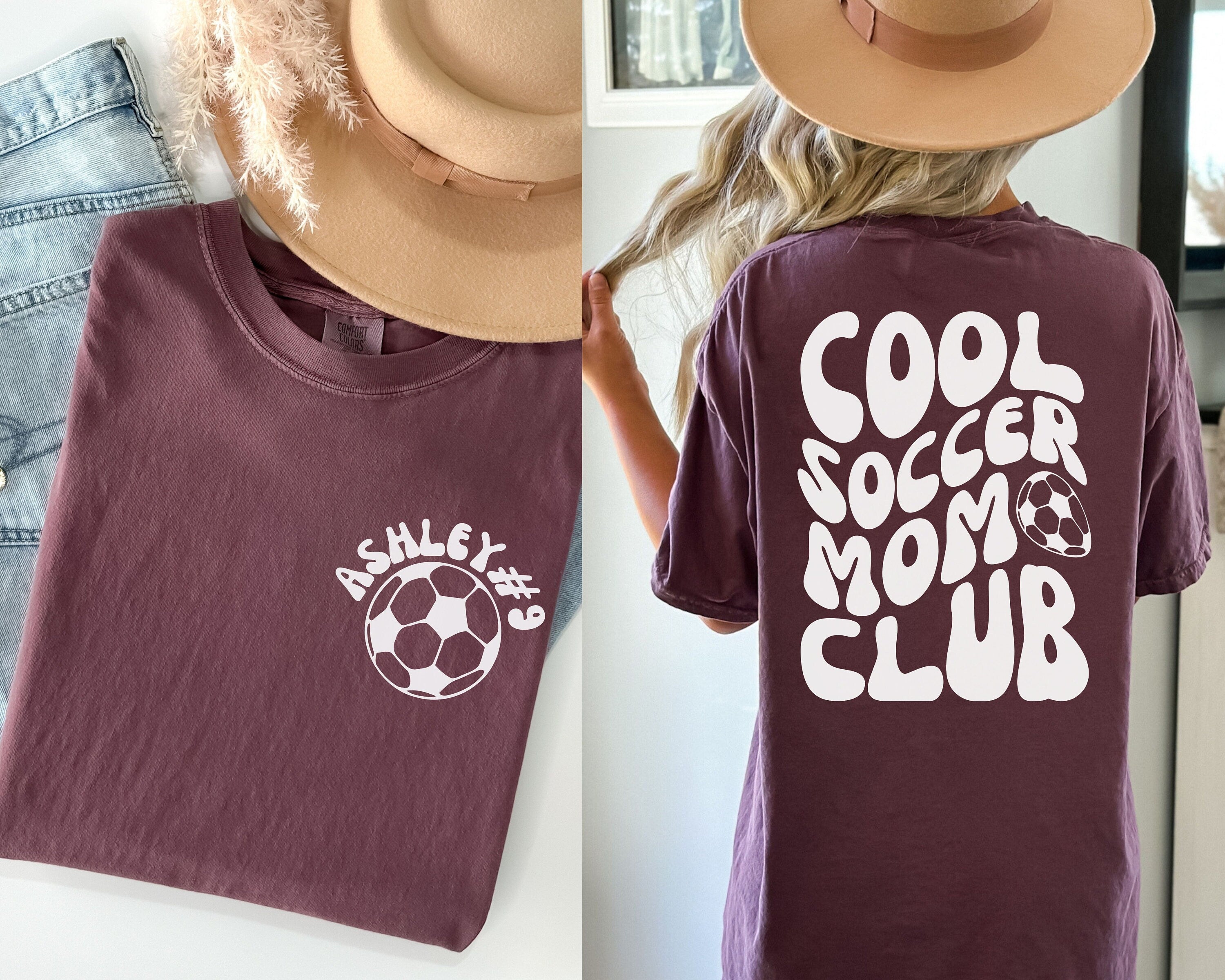 Comfort Color Custom Soccer Mom Shirt, Cool Soccer Mom Club