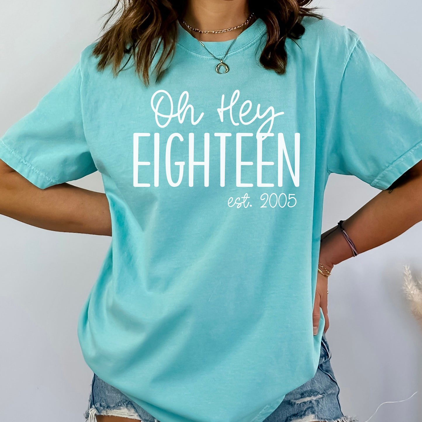 Comfort Colors 18th Birthday Shirt, Hello 18 Shirt, 18th Birthday Shirt