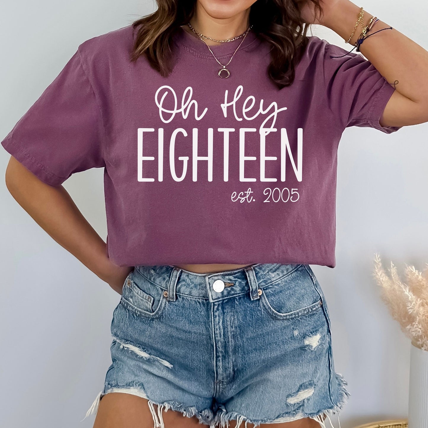 Comfort Colors 18th Birthday Shirt, Hello 18 Shirt, 18th Birthday Shirt