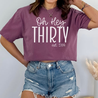 Comfort Colors 1994 Birthday Shirt, Hello 30 Shirt