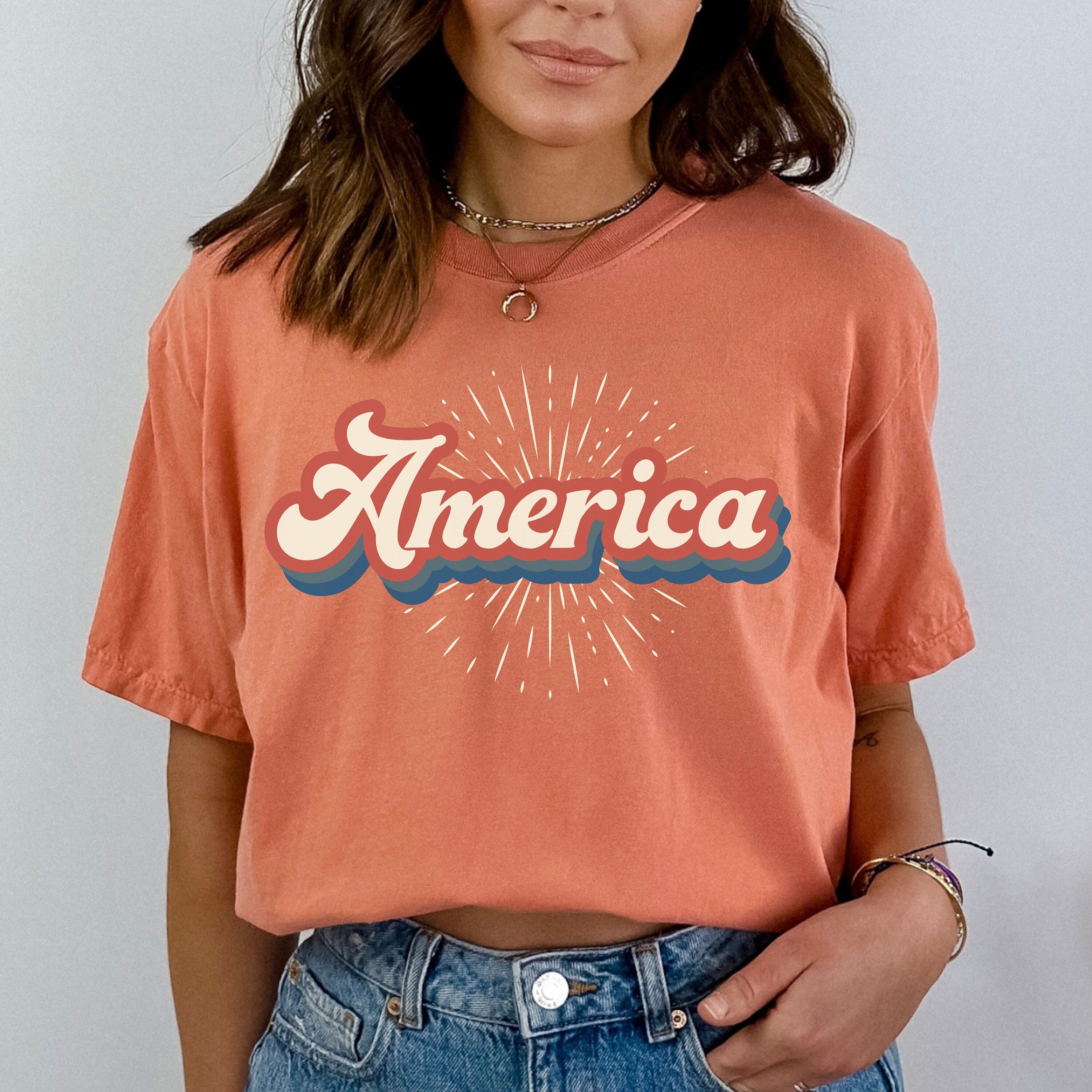 Comfort Colors America Vibes Shirt, Fourth of July Shirt, Big USA Tshirt