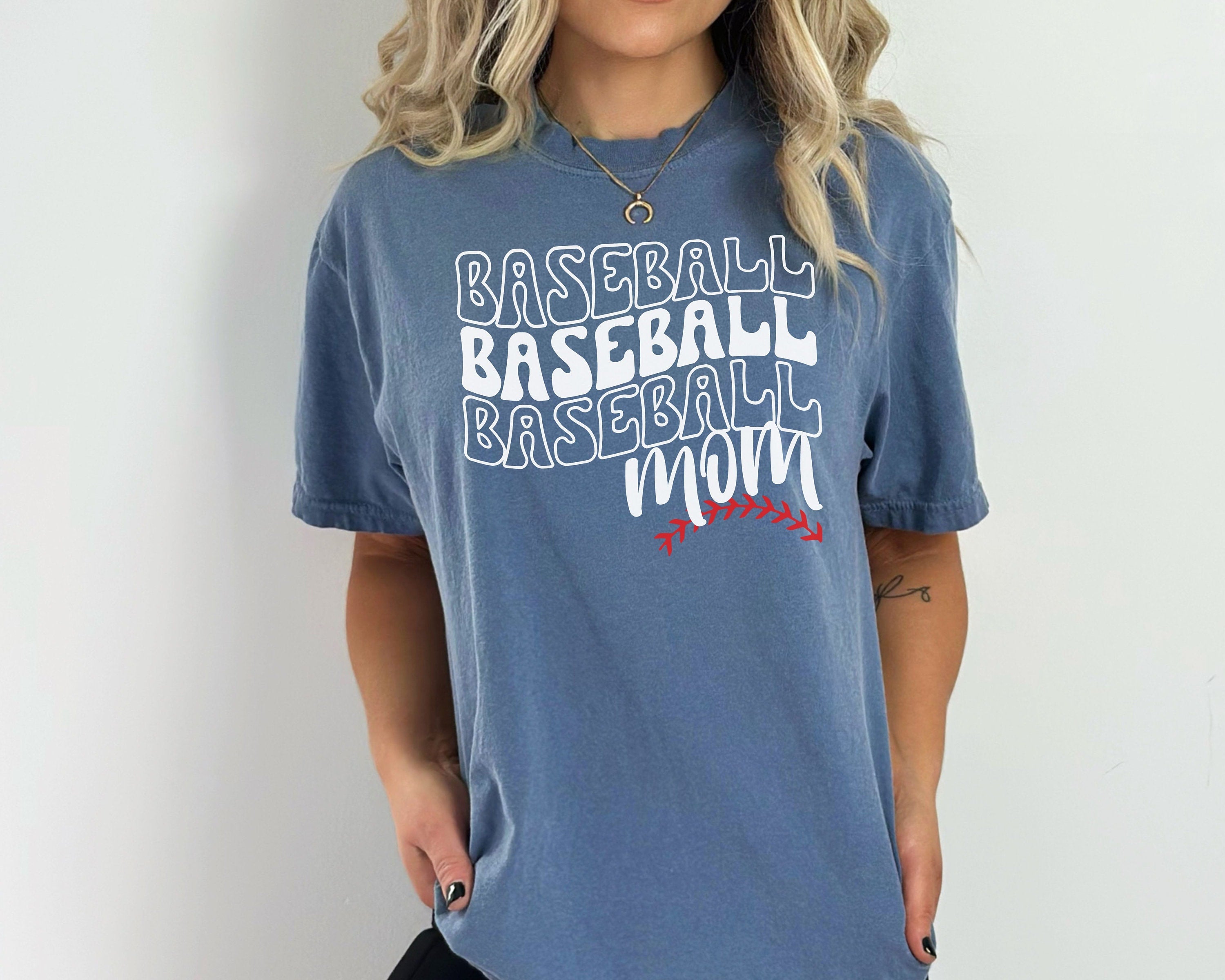 Comfort Colors Baseball Mom shirt, Groovy Baseball Life Shirt, Game Day shirt