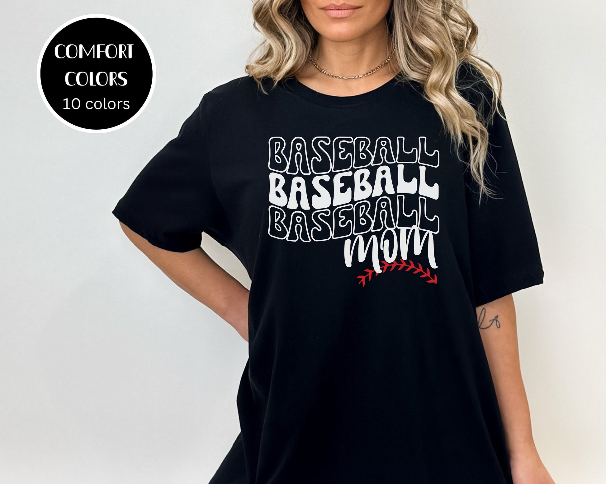 Comfort Colors Baseball Mom shirt, Groovy Baseball Life Shirt, Game Day shirt