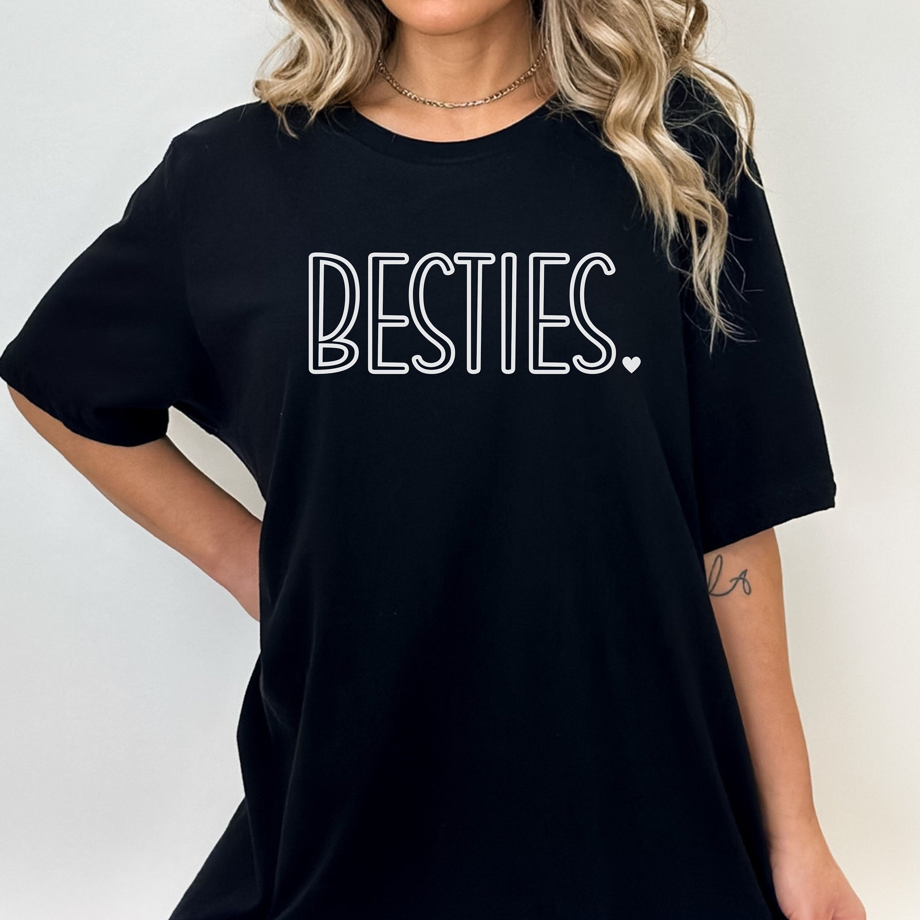 Comfort Colors Besties T Shirt, Matching Girls Trip Shirt, Cute Best Friends Shirt