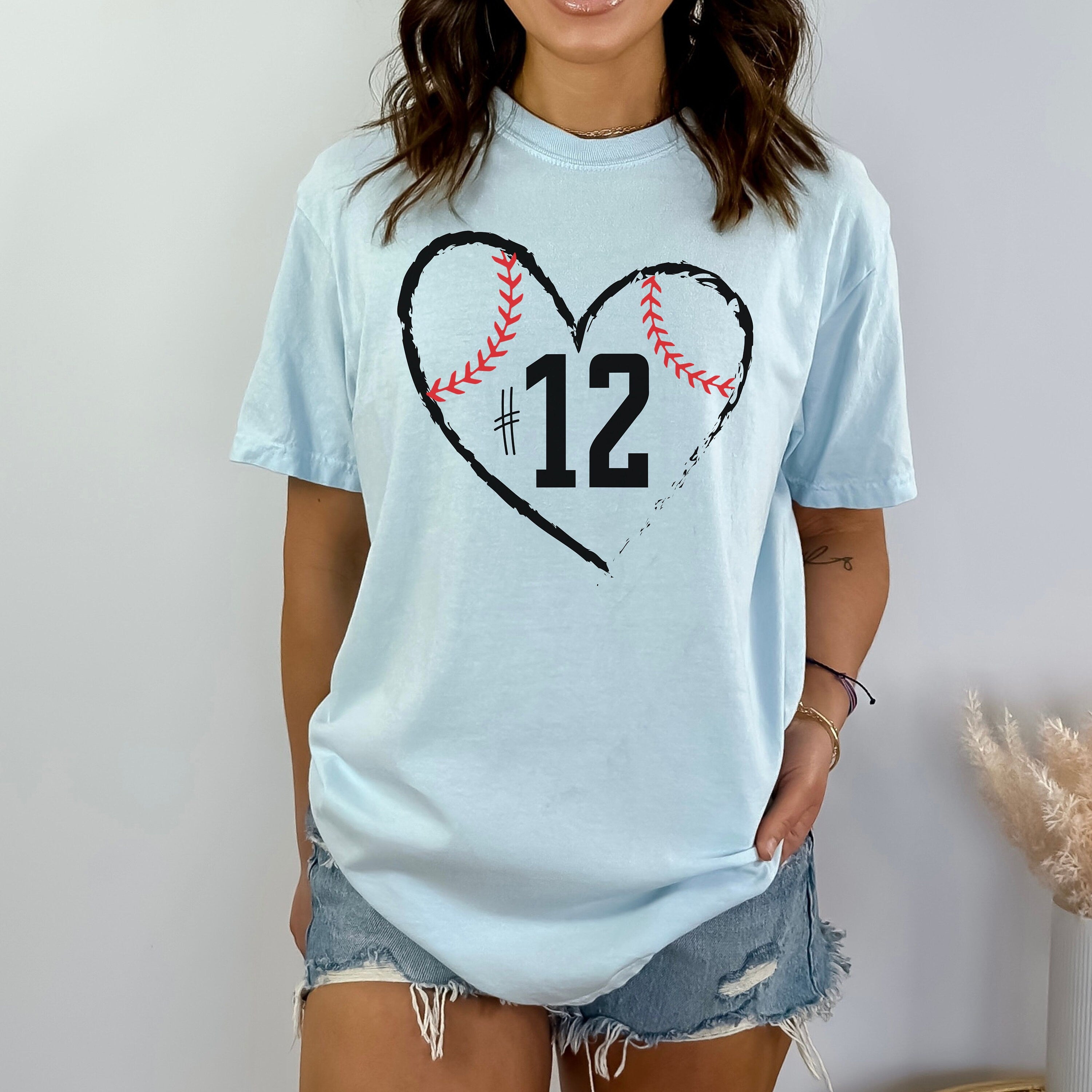 Comfort Colors Custom Baseball Number Shirt, custom baseball shirt