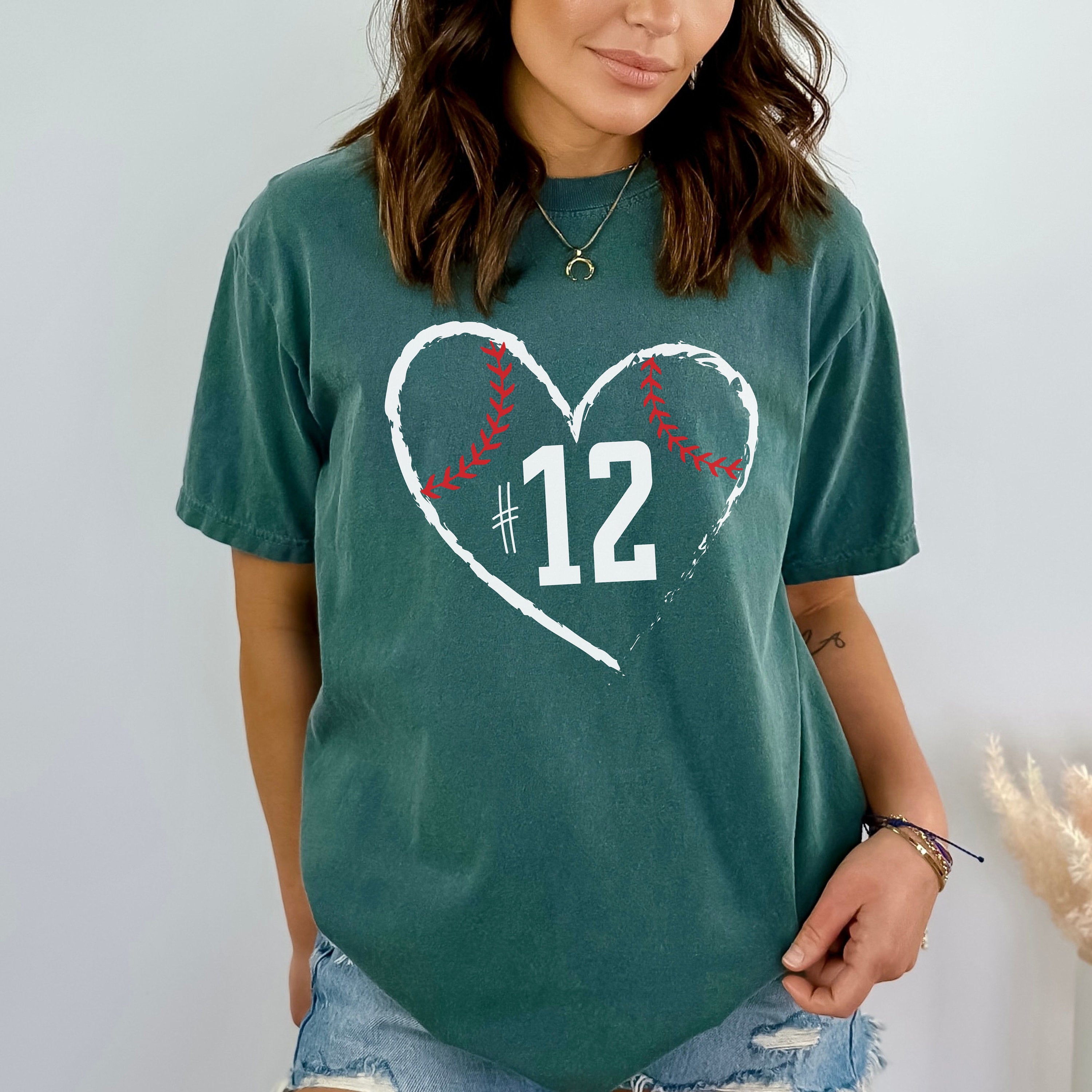 Comfort Colors Custom Baseball Number Shirt, custom baseball shirt