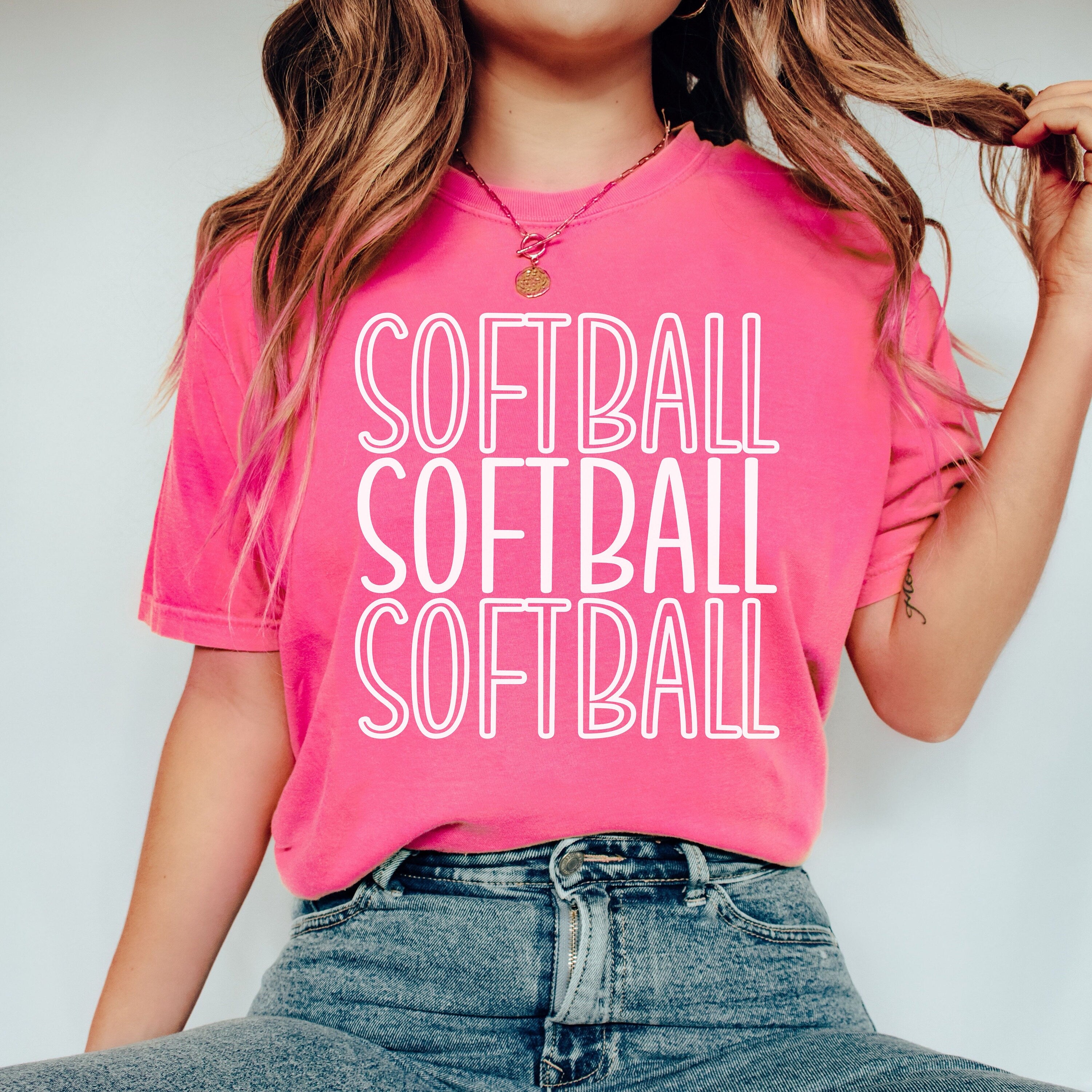 Comfort Colors Softball Shirt, Cute Softball Life Shirt