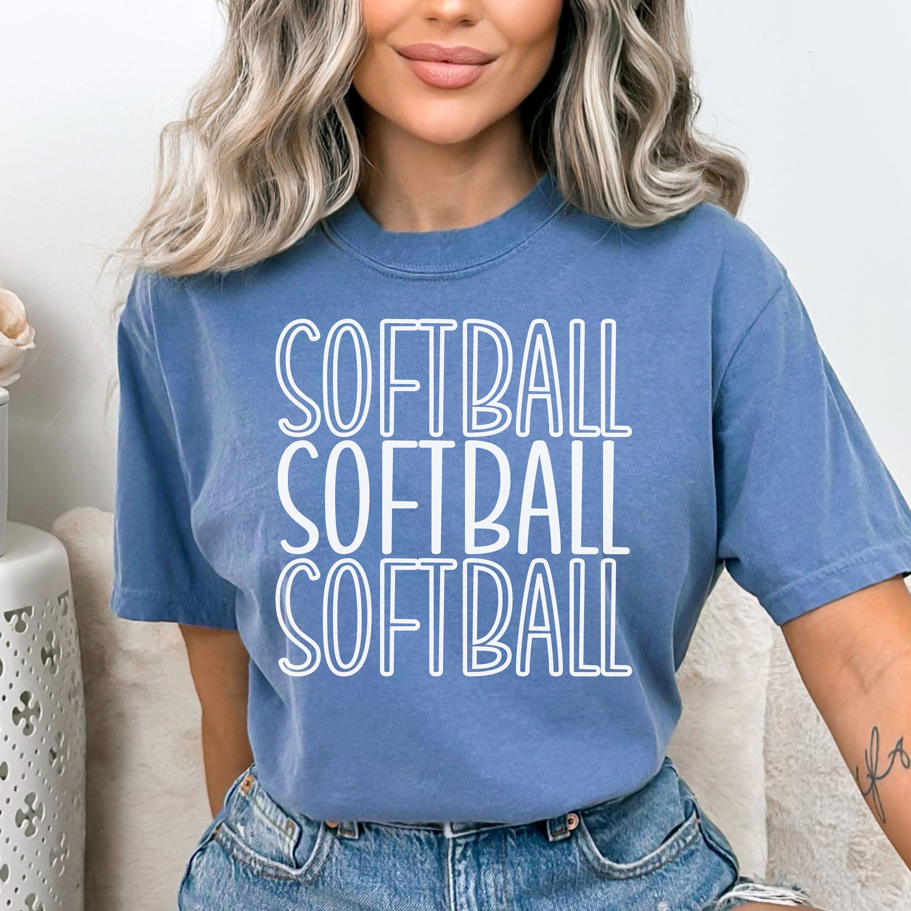 Comfort Colors Softball Shirt, Cute Softball Life Shirt