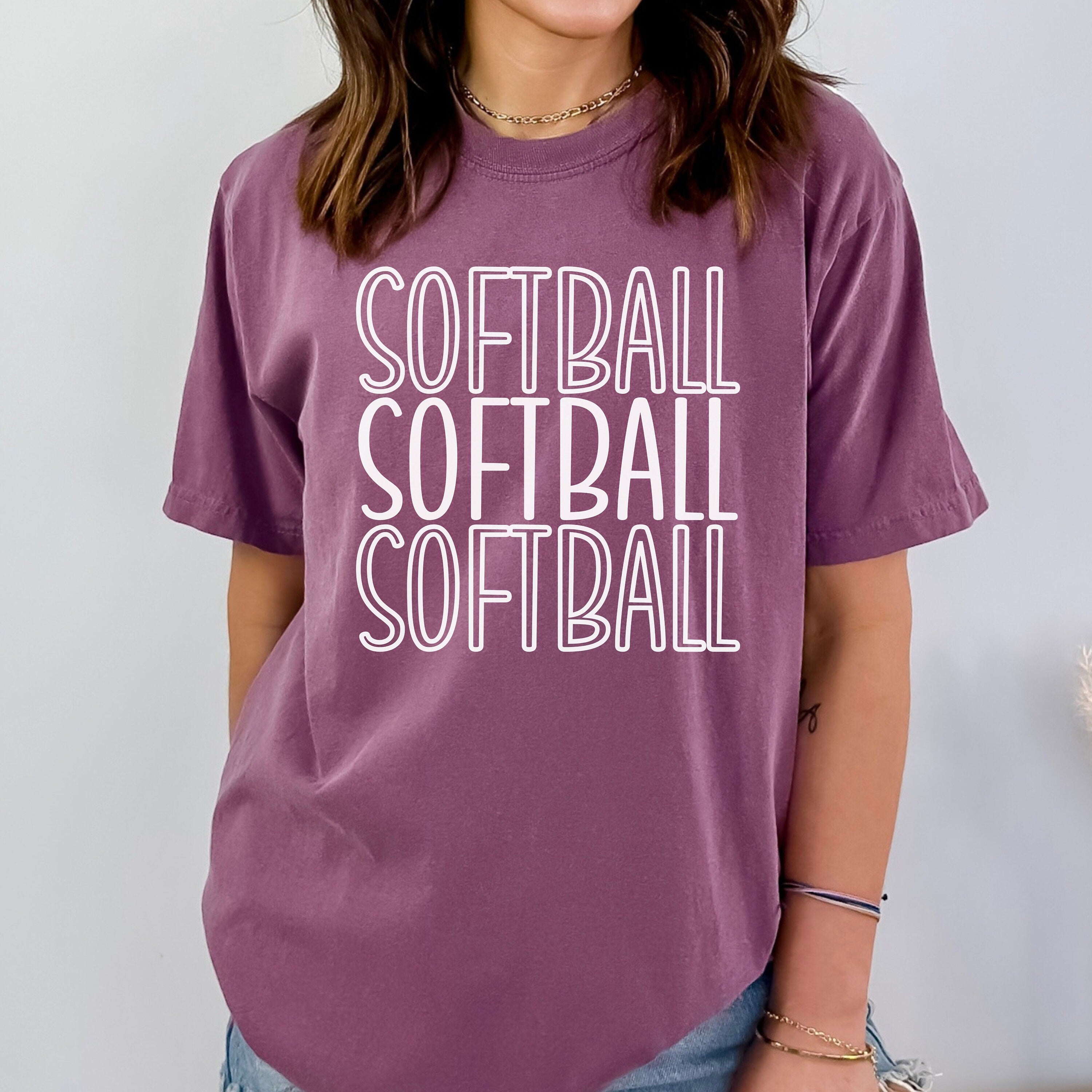 Comfort Colors Softball Shirt, Cute Softball Life Shirt