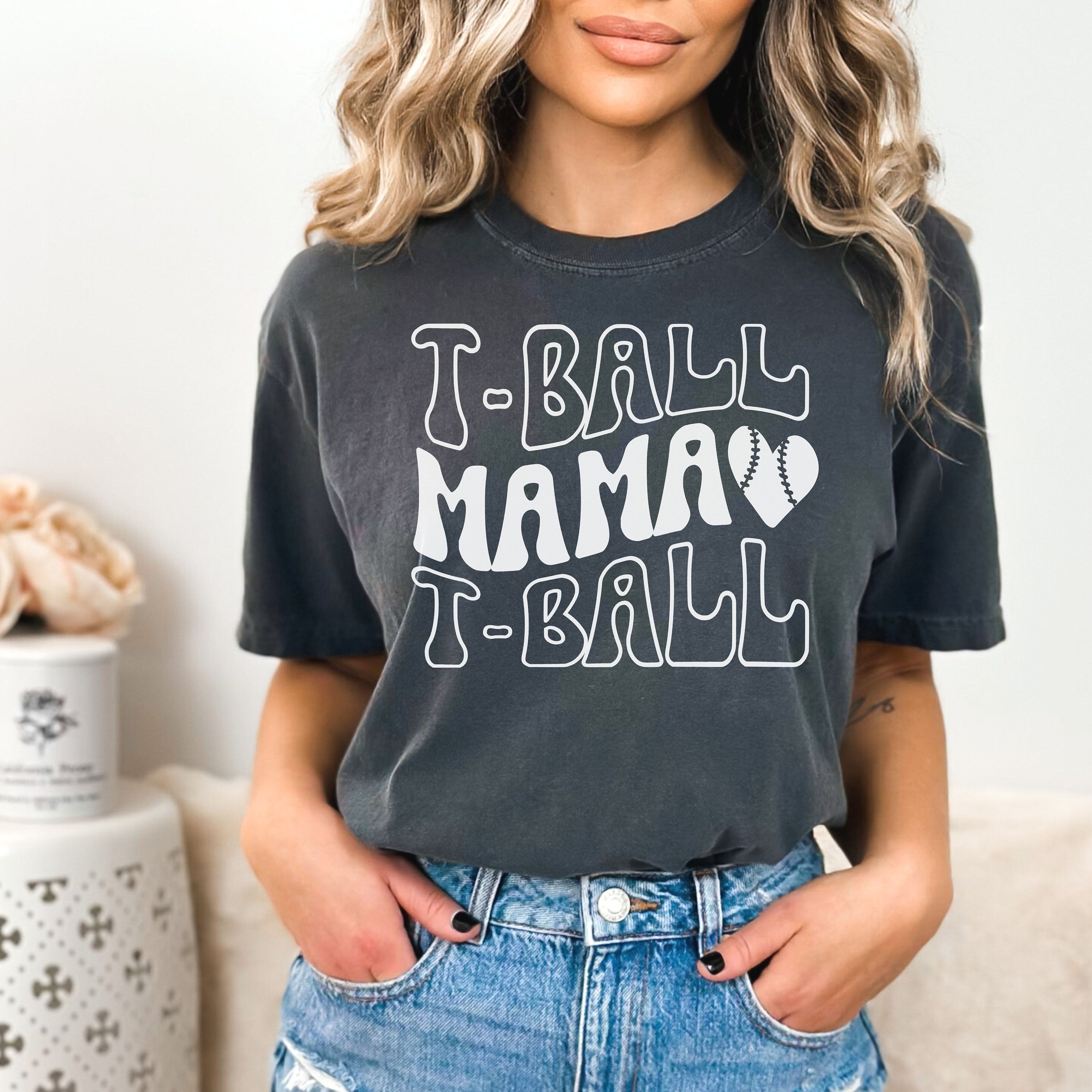 Comfort Colors Tball Mom Shirt, Tee Ball Mom Shirt, Tball Shirts