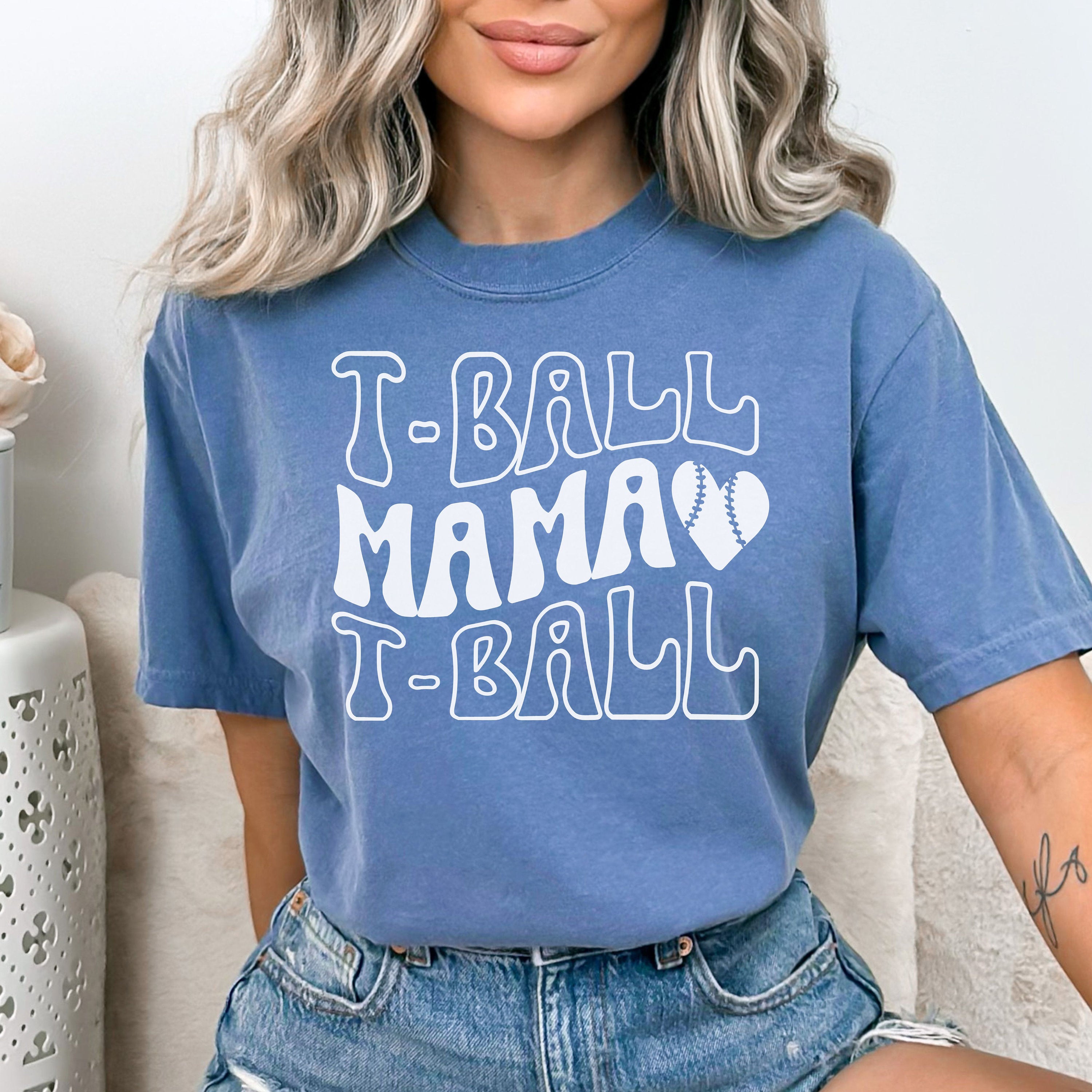 Comfort Colors Tball Mom Shirt, Tee Ball Mom Shirt, Tball Shirts