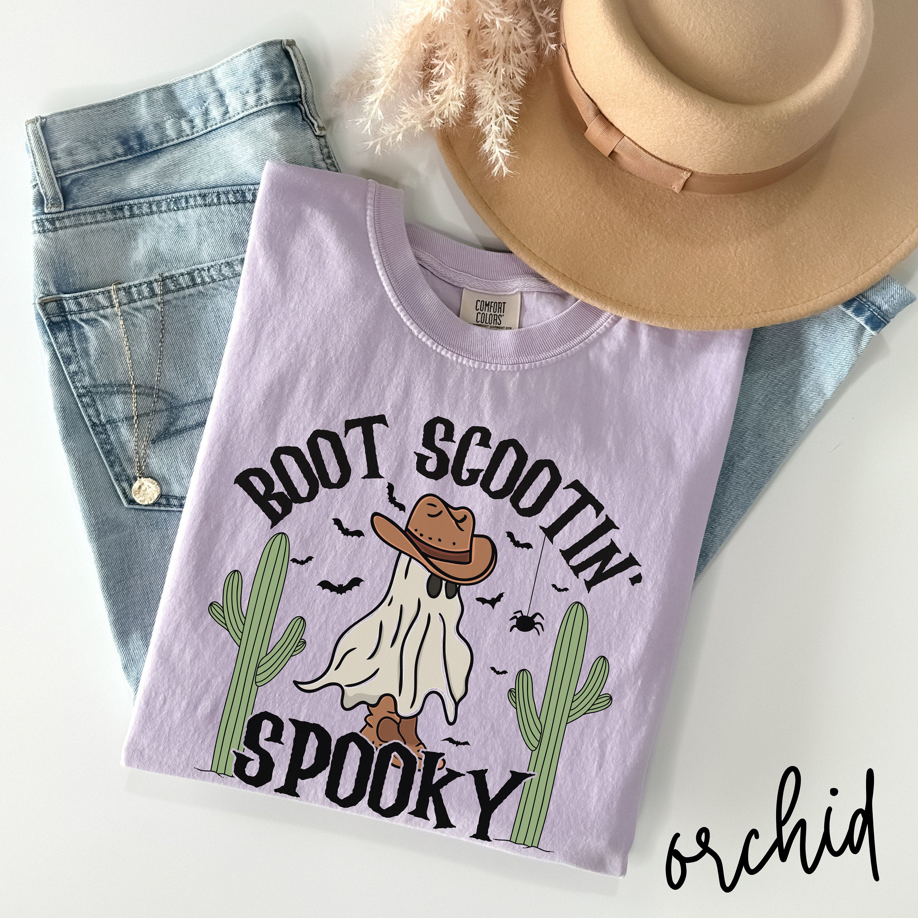 Western Halloween Shirt, Boot Scootin Spooky Shirt, Cowboy Ghost Shirt