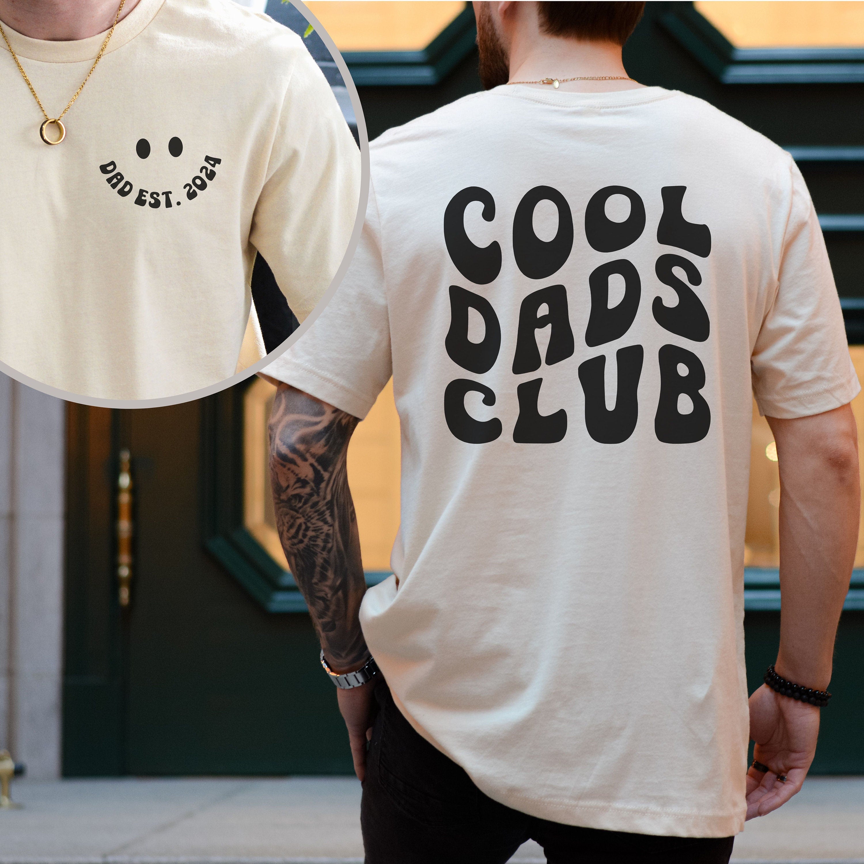 Cool Dads Club Shirt, Dad Est 2024 Tshirt, Personalized Dad, Custom Dad