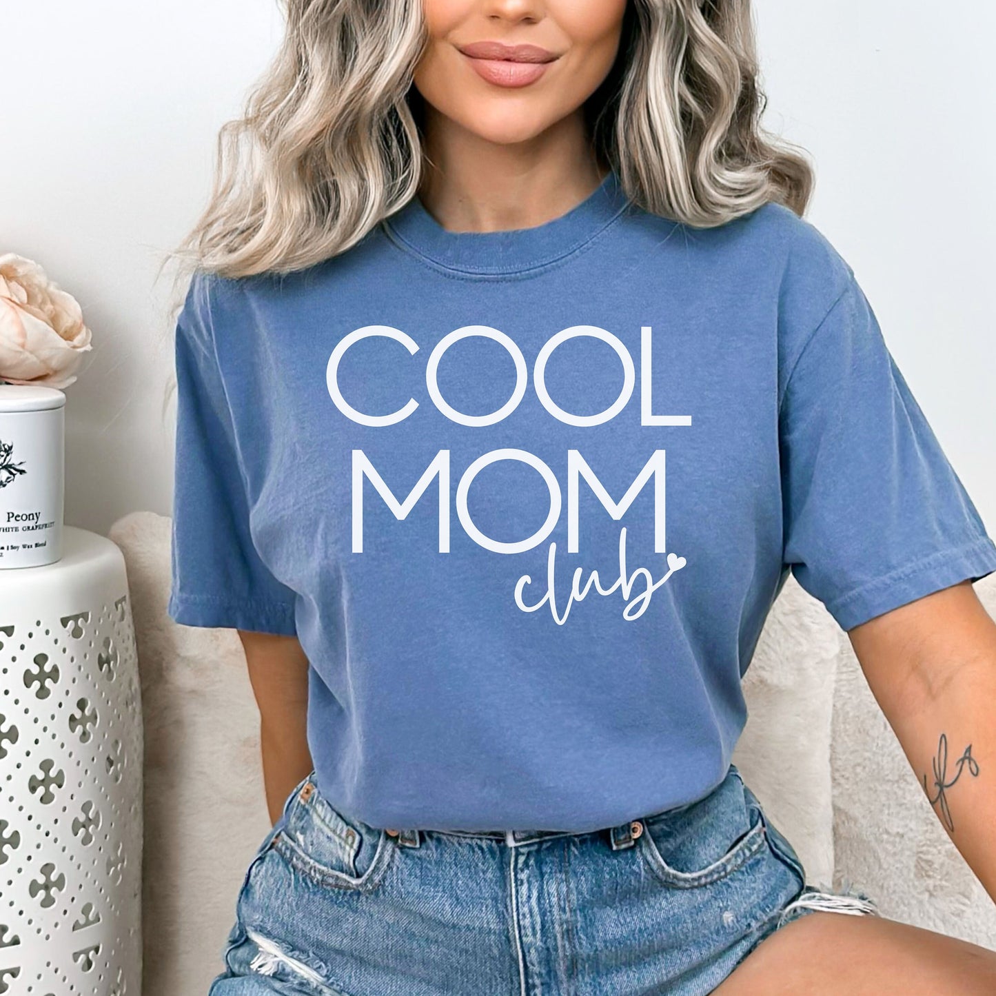 Cool mom club shirt, comfort colors mom shirt, mother's day gift