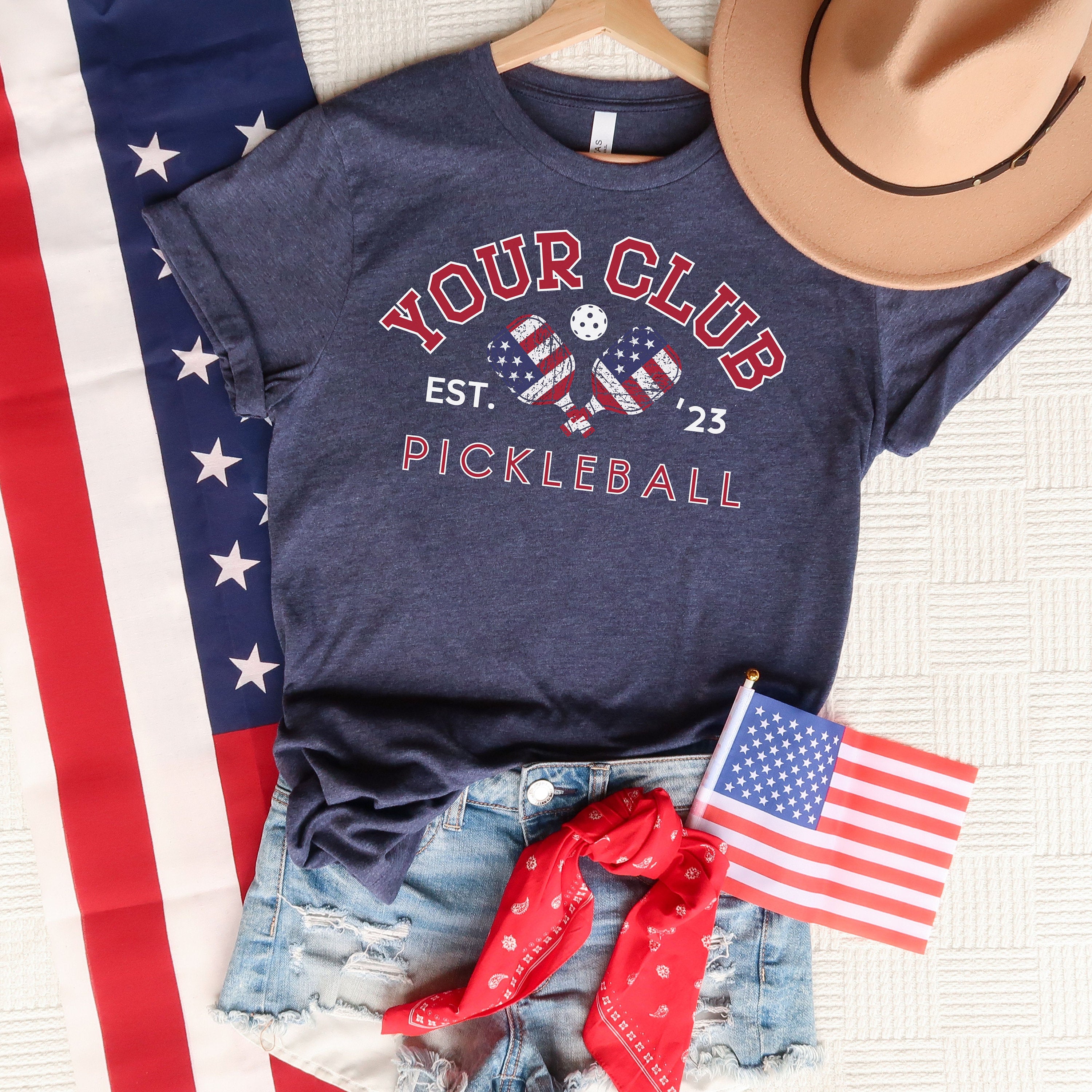 Custom 4th of July Pickleball Shirt, 4th of July Pickleball League Shirt