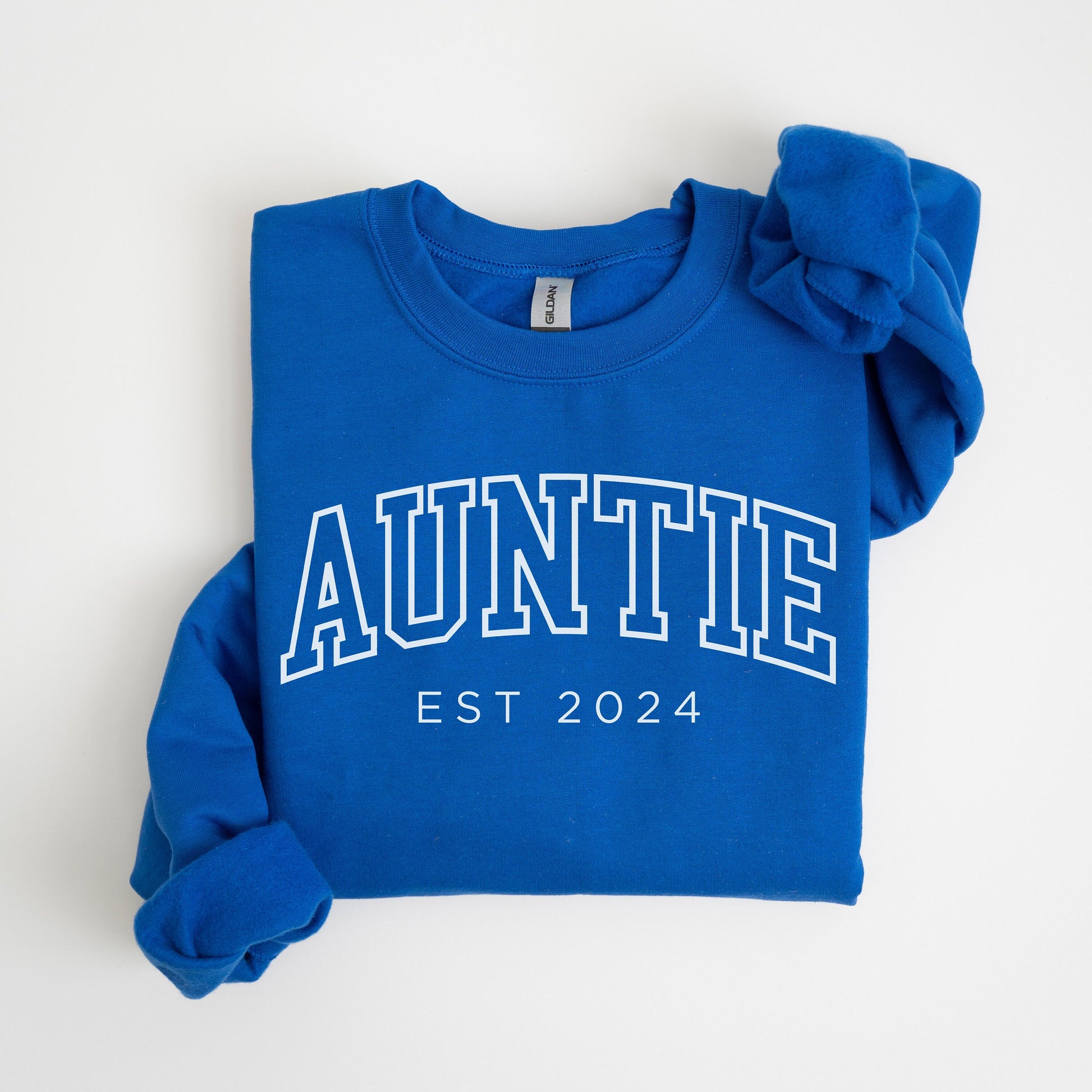 Custom Aunt Sweatshirt, Auntie Est 2024 Sweater, Gift for Aunt