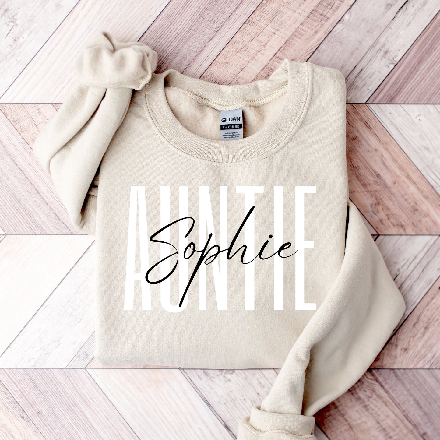 Custom Auntie Sweatshirt, Gift For Auntie Crewneck, Pregnancy Announcement