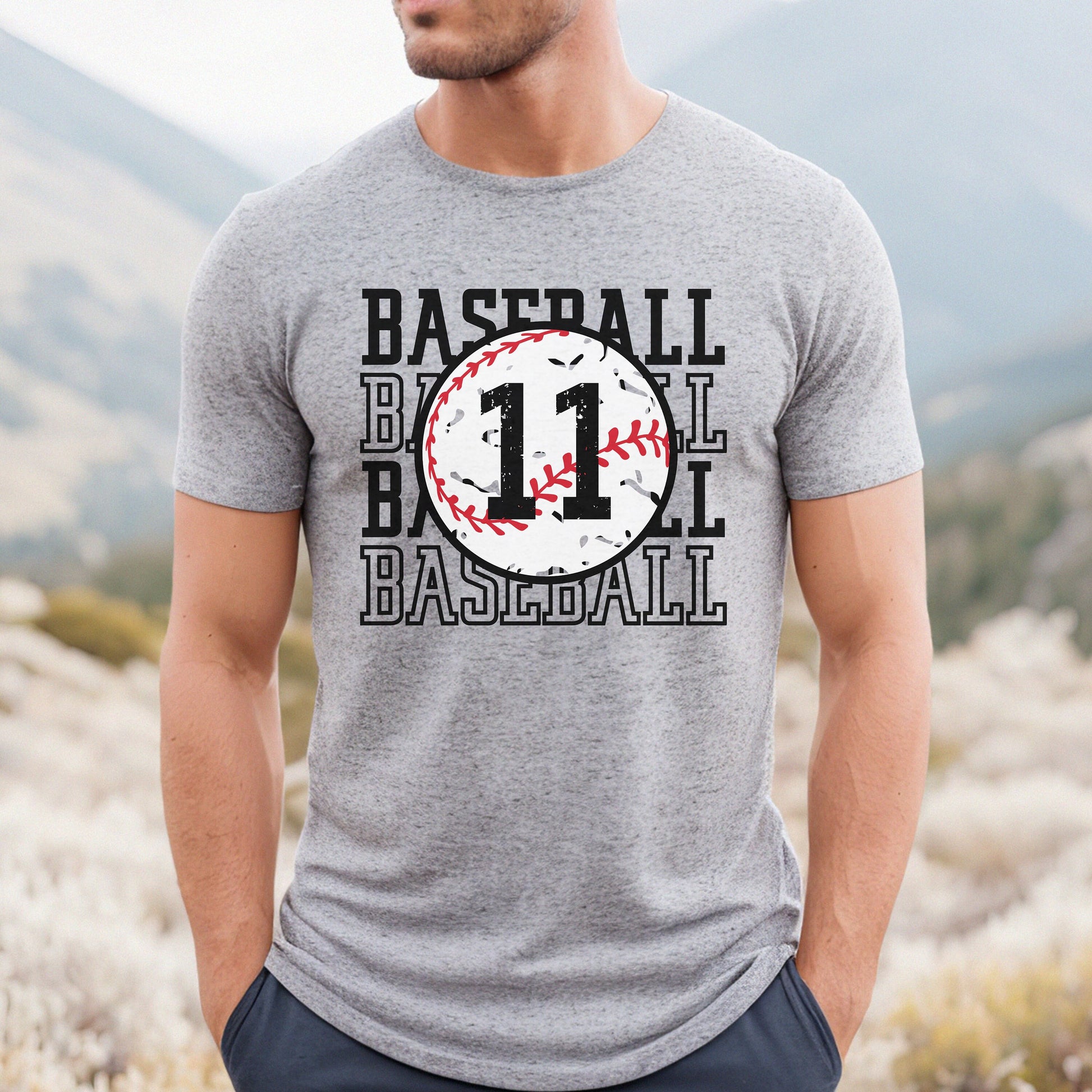 Baseball Number Shirt, Men's Custom Baseball Shirt, Personalized Baseball Shirt