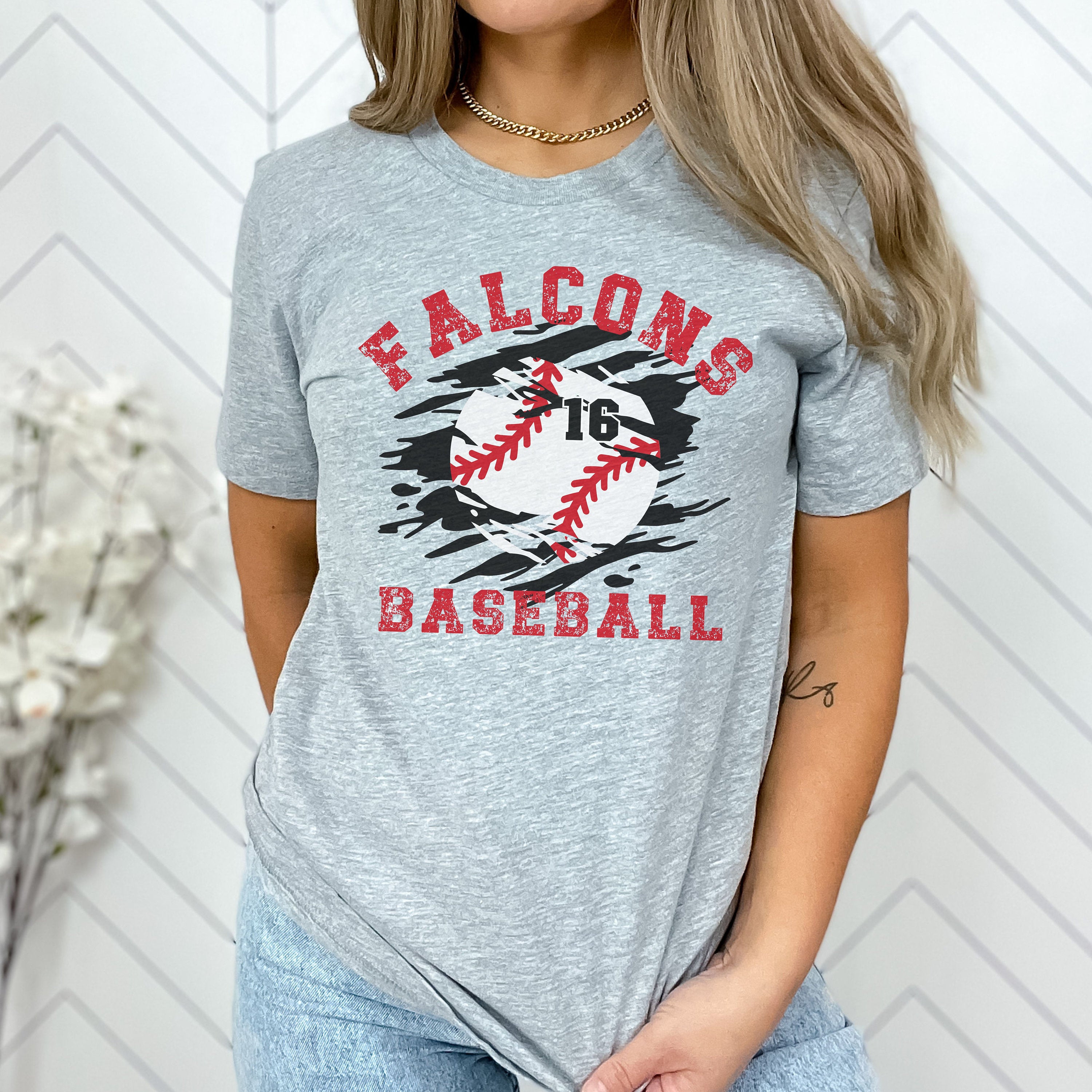 Personalized Baseball Mom Shirt, Baseball Team Name Shirt