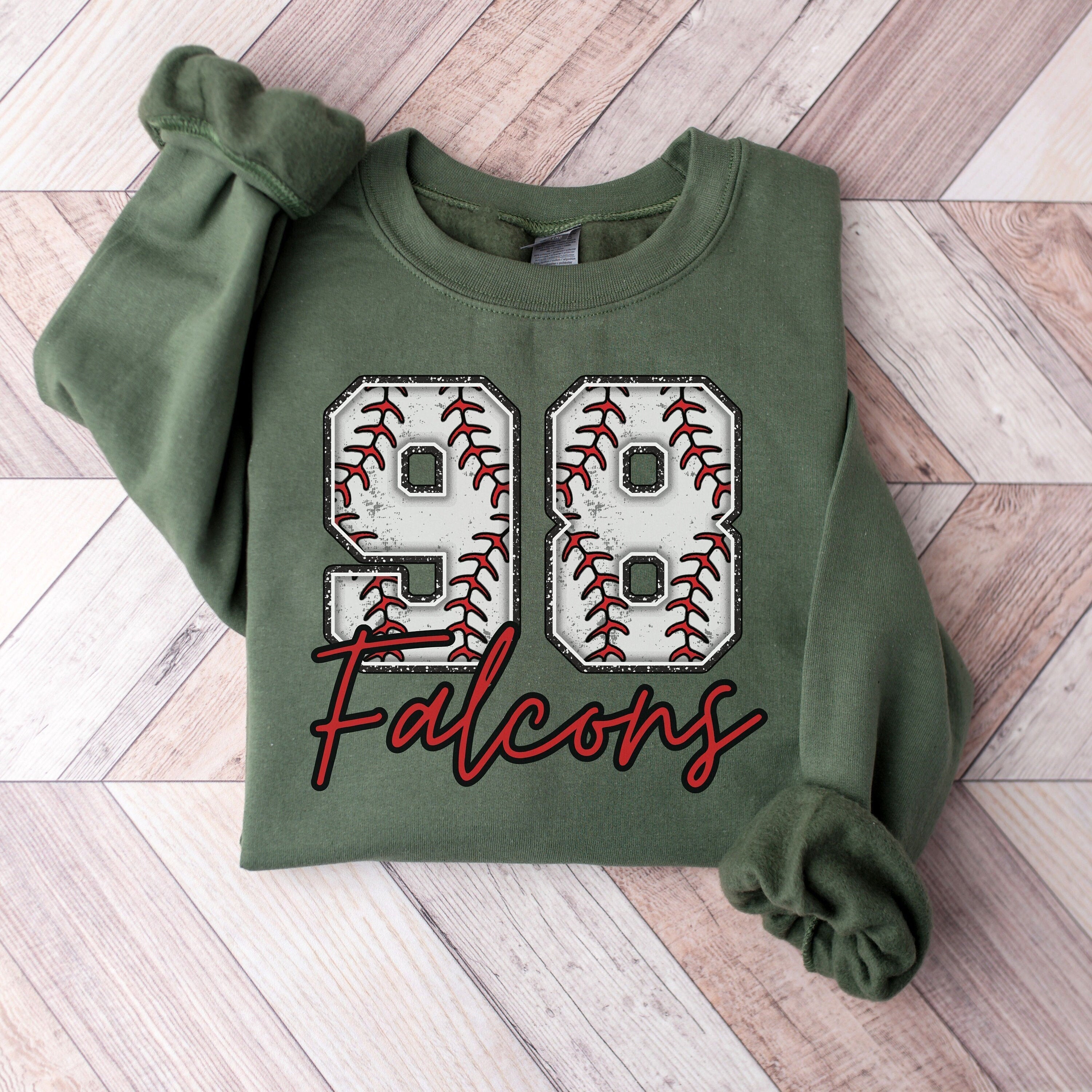 Custom Baseball Sweatshirt, Distressed Baseball Pullover, Baseball Number Sweater