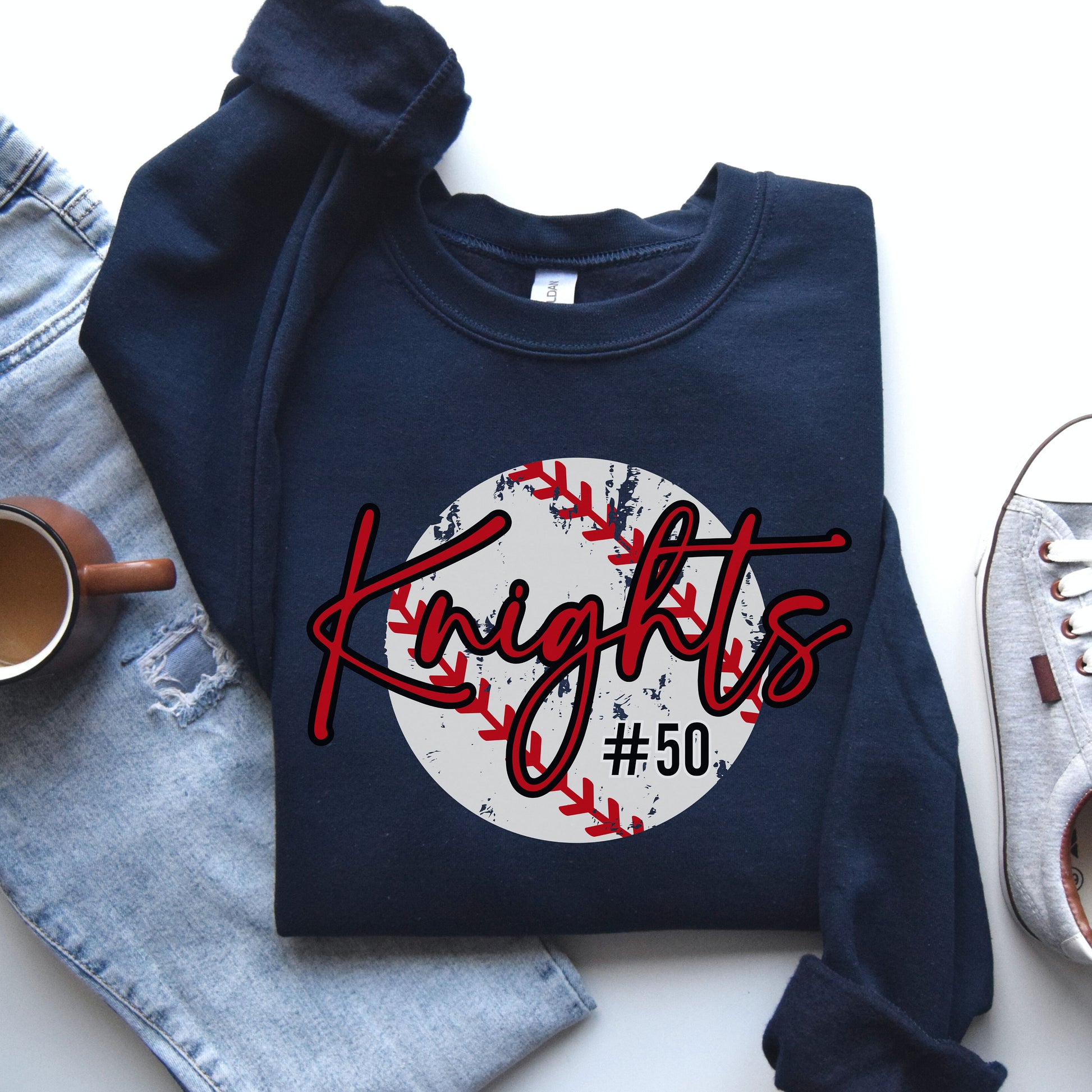 Custom Baseball Sweatshirt, Personalized Baseball Mom Crewneck