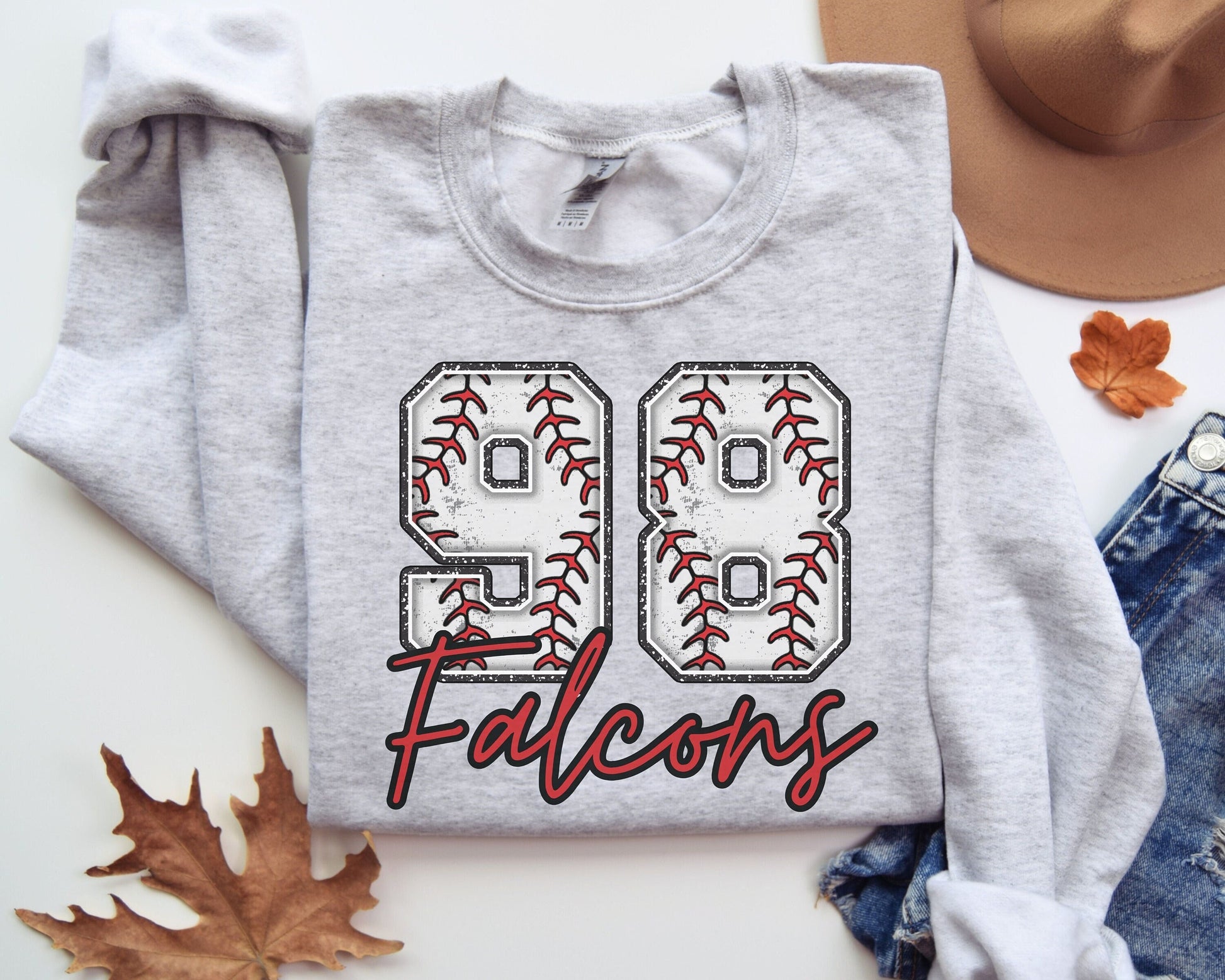 Personalized Baseball Mom Crewneck, Distressed Baseball Pullover