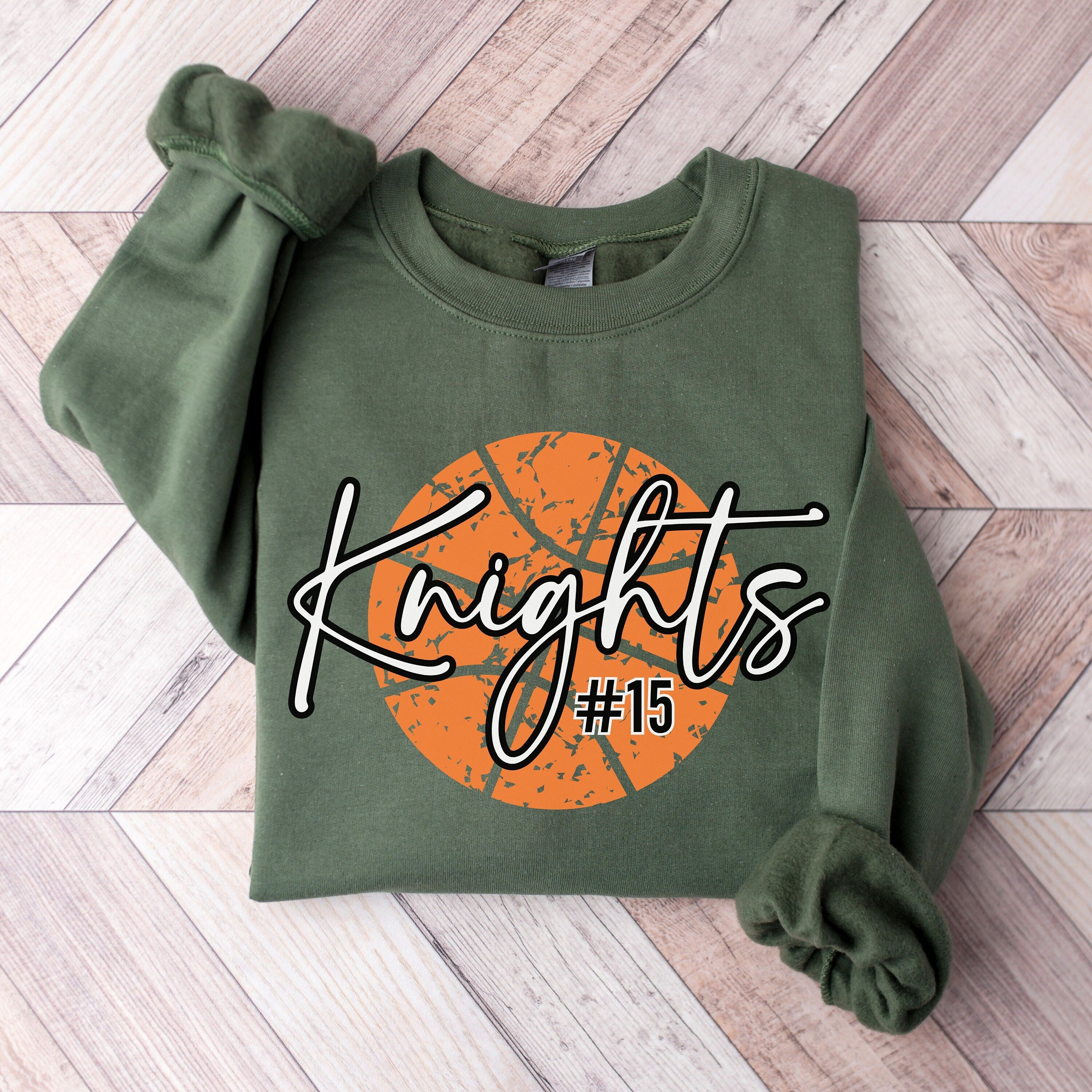 Personalized Basketball Mom Crewneck, Basketball Team Gift, Basketball Gameday Sweater