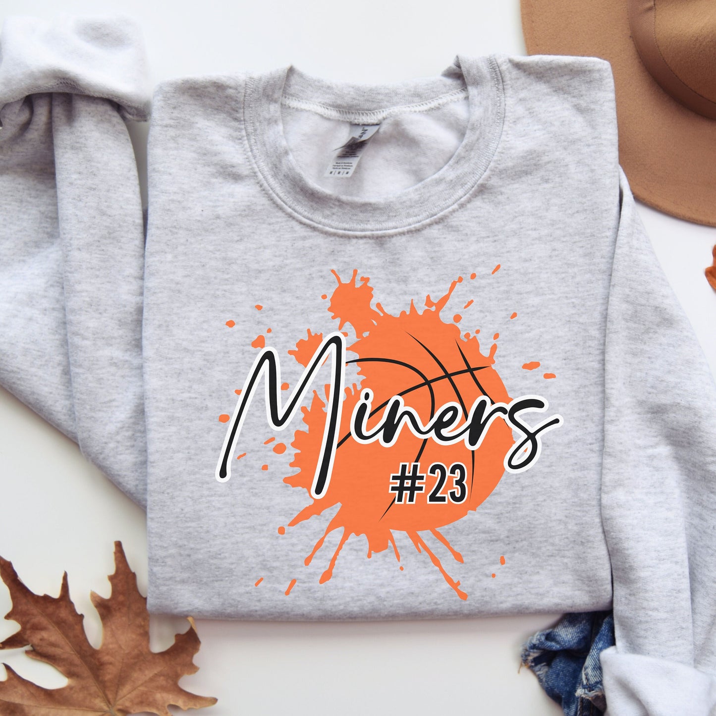 Basketball Number Sweatshirt, Personalized Basketball Mom Shirt, Basketball Team Gift