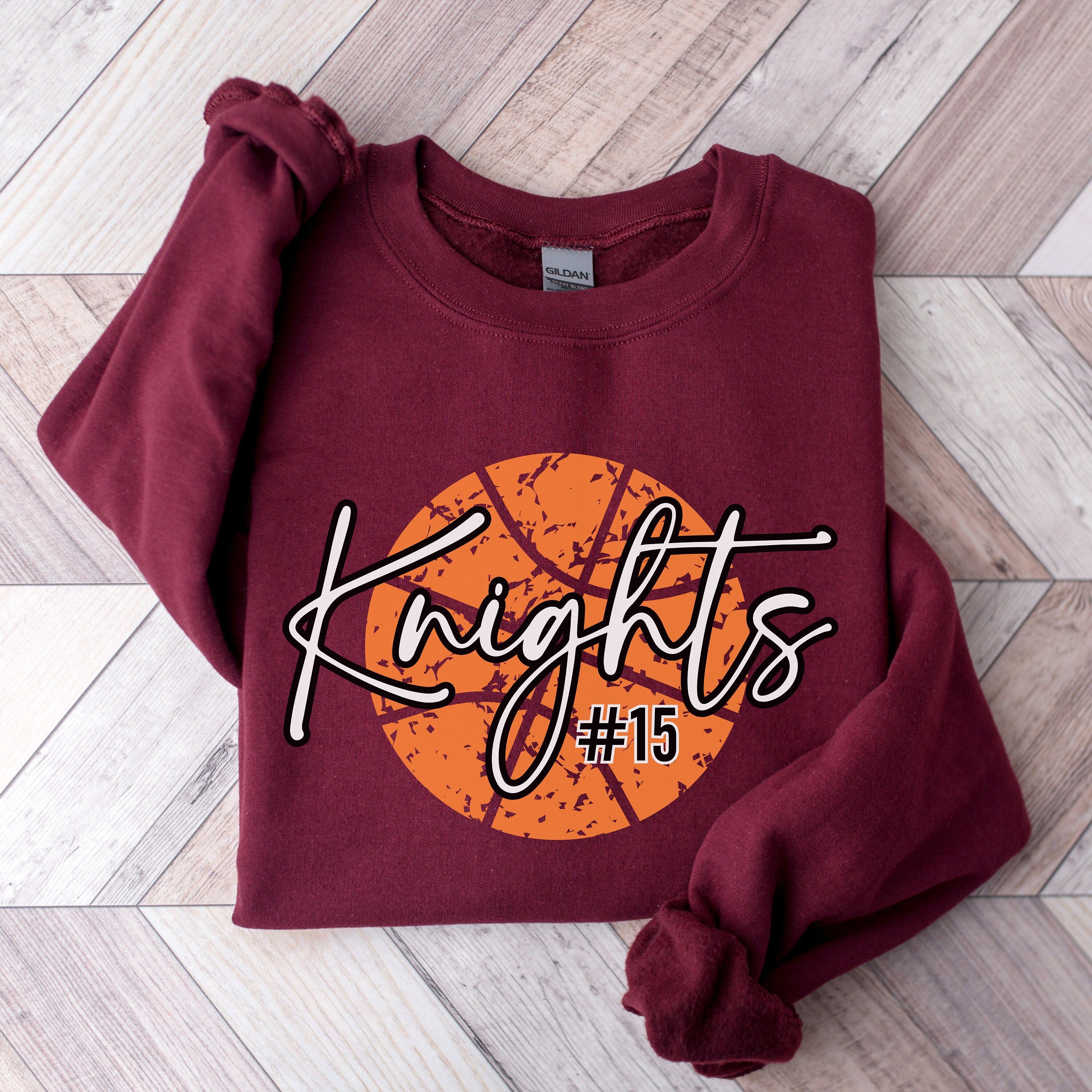 Personalized Basketball Mom Crewneck, Basketball Team Gift, Basketball Gameday Sweater