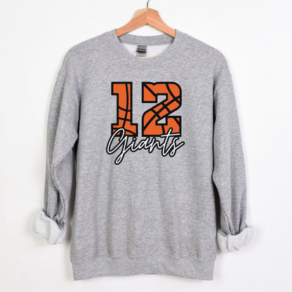 Basketball Number Sweatshirt, Personalized Basketball Mom, Basketball Team Gift