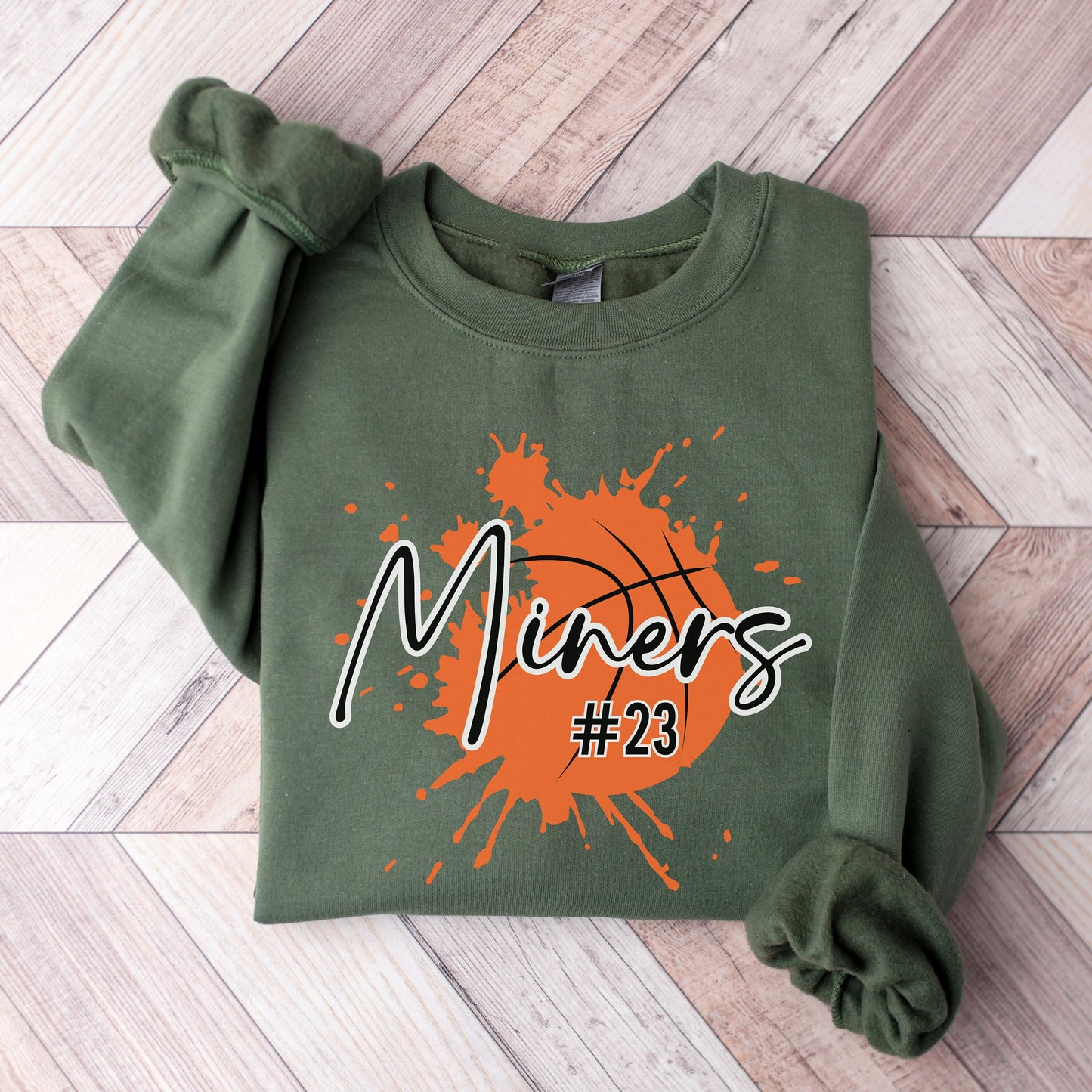 Basketball Number Sweatshirt, Personalized Basketball Mom Shirt, Basketball Team Gift