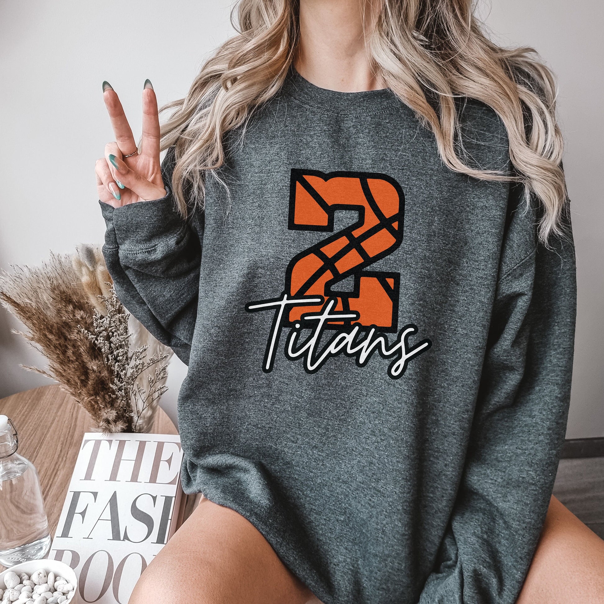 Basketball Number Sweatshirt, Personalized Basketball Mom, Basketball Team Gift