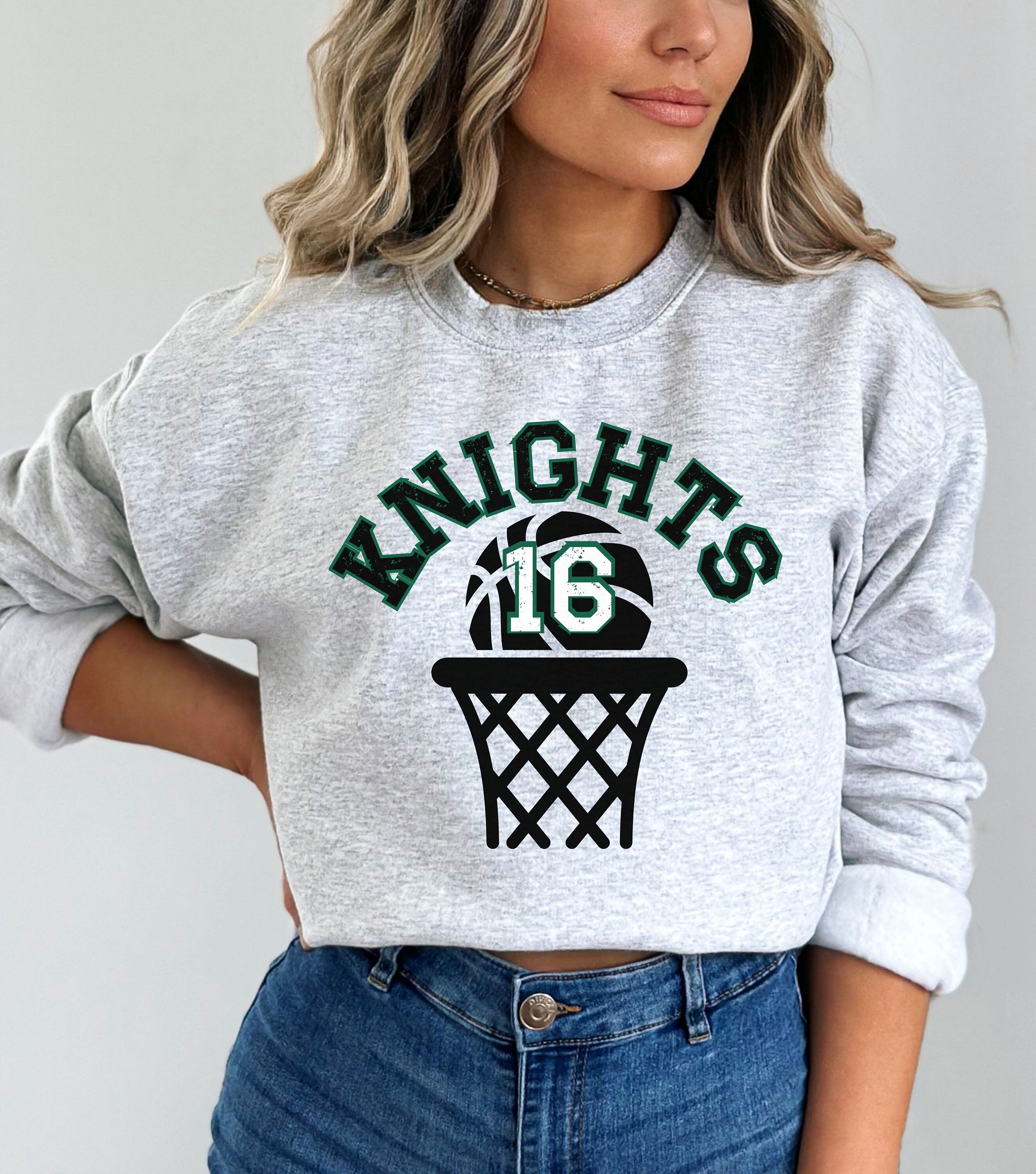 Custom Basketball Sweatshirt, Basketball Pullover, Basketball Number Sweater