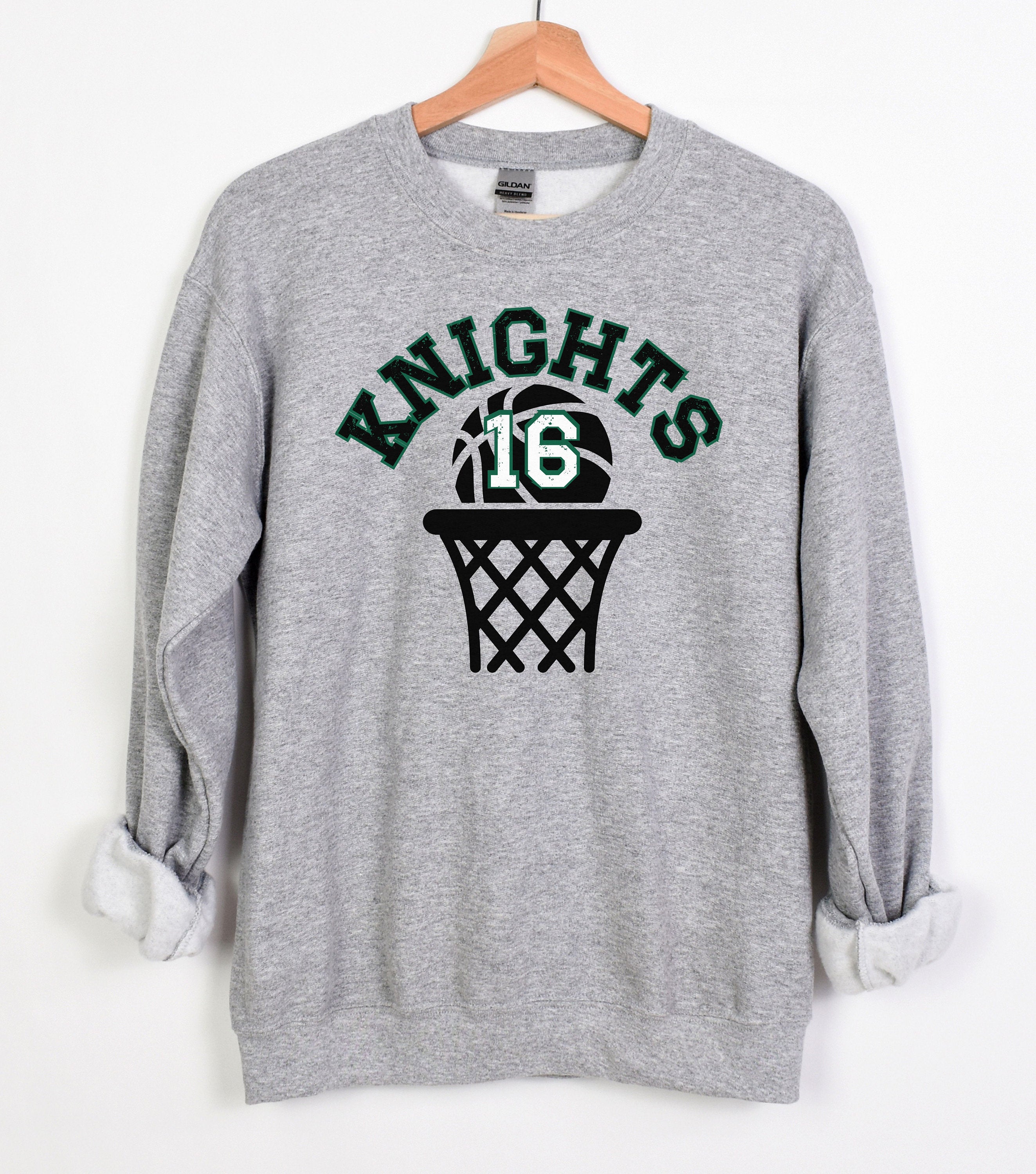 Custom Basketball Sweatshirt, Basketball Pullover, Basketball Number Sweater