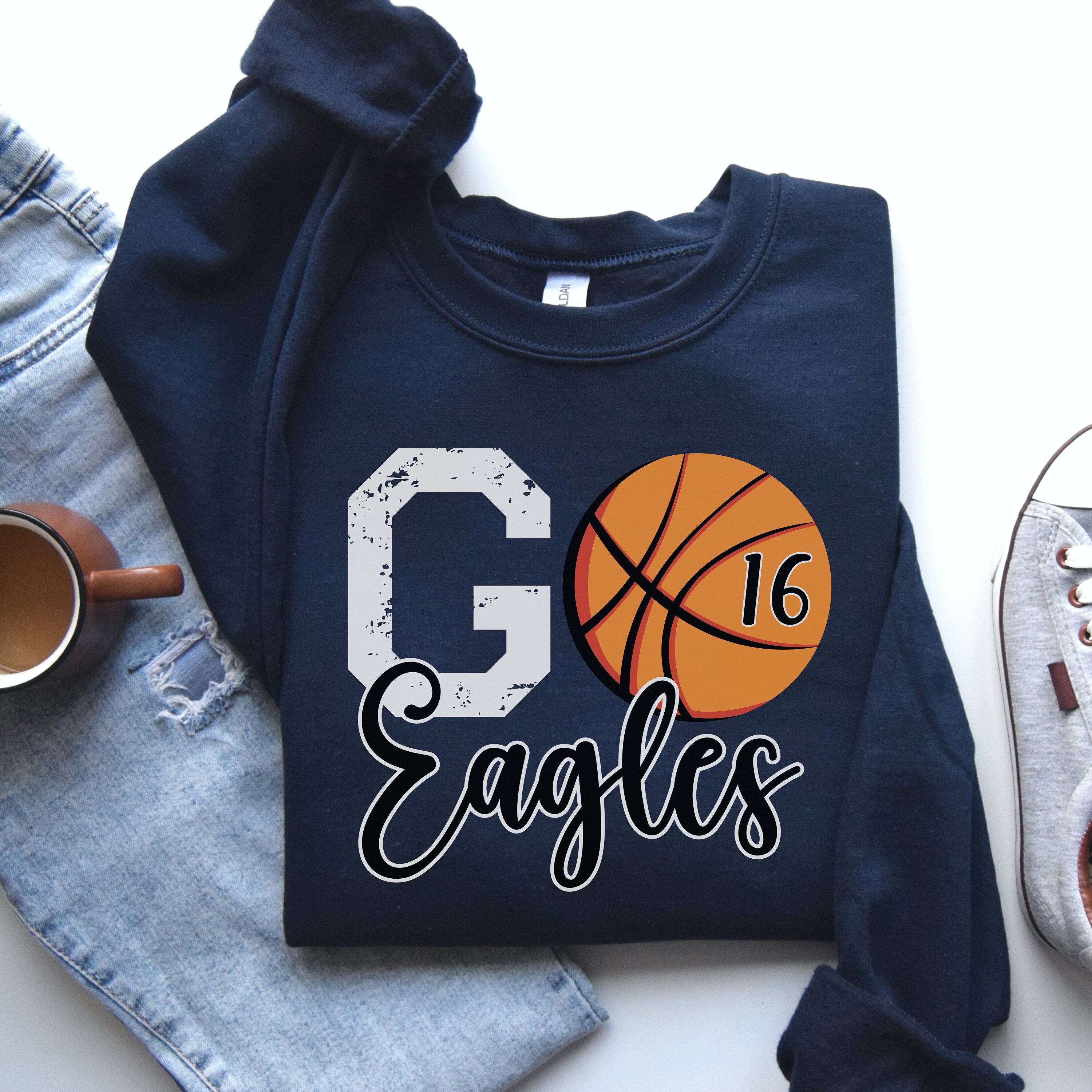 Custom Basketball Sweatshirt, Personalized Basketball Mom Crewneck, Basketball Shirt