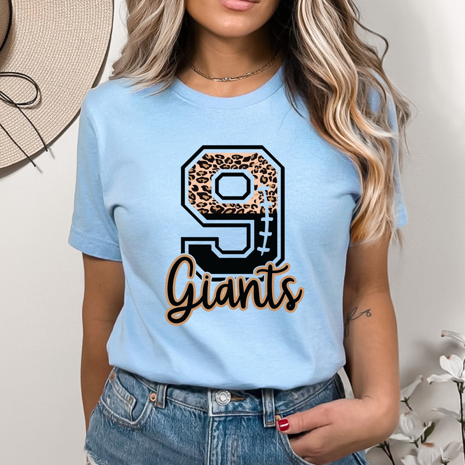 Football Number Shirt, Personalized Football Mom Shirt, Leopard Print Football Shirt