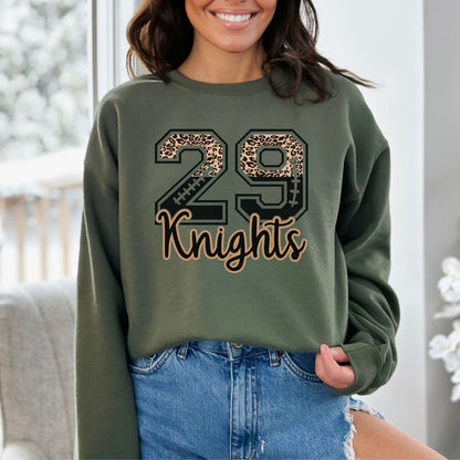 Custom Football Number Sweatshirt, Personalized Football Mom Crewneck