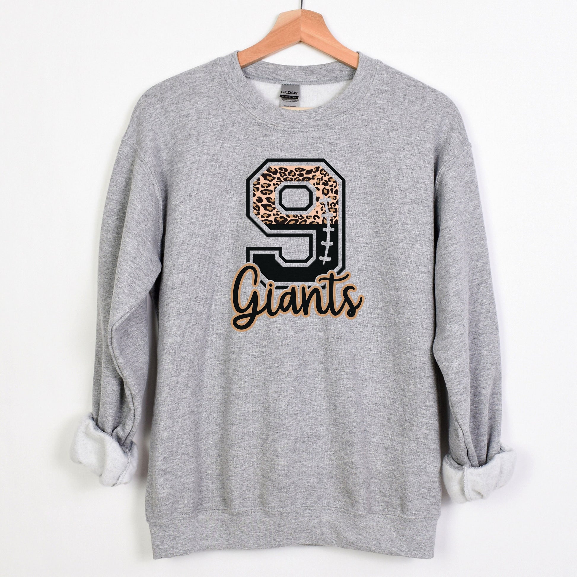 Custom Football Number Sweatshirt, Personalized Football Mom Crewneck