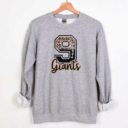 Custom Football Number Sweatshirt, Personalized Football Mom Crewneck