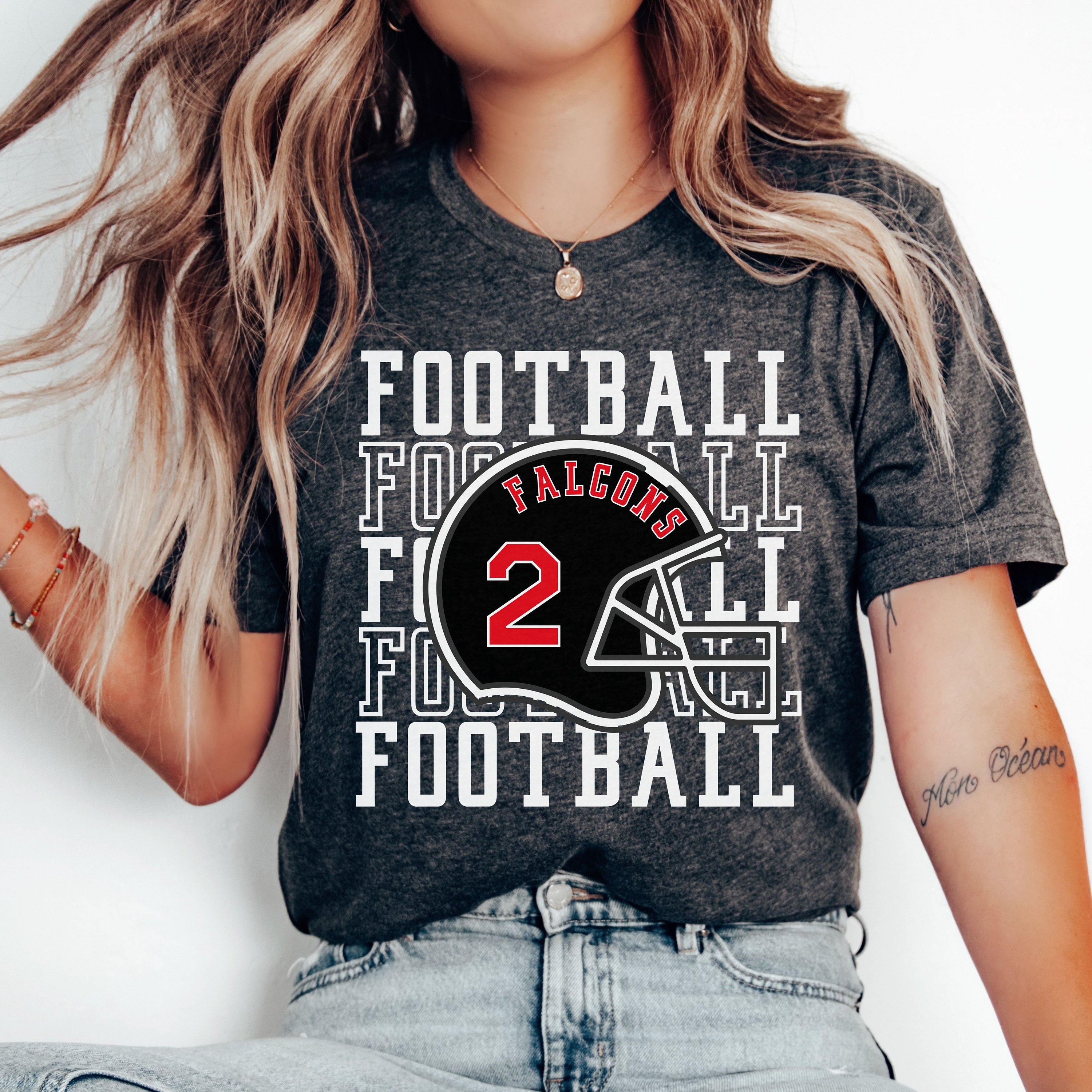 Personalized Football Mom Shirt, Football Fan Shirt, Football Number Sweatshirt