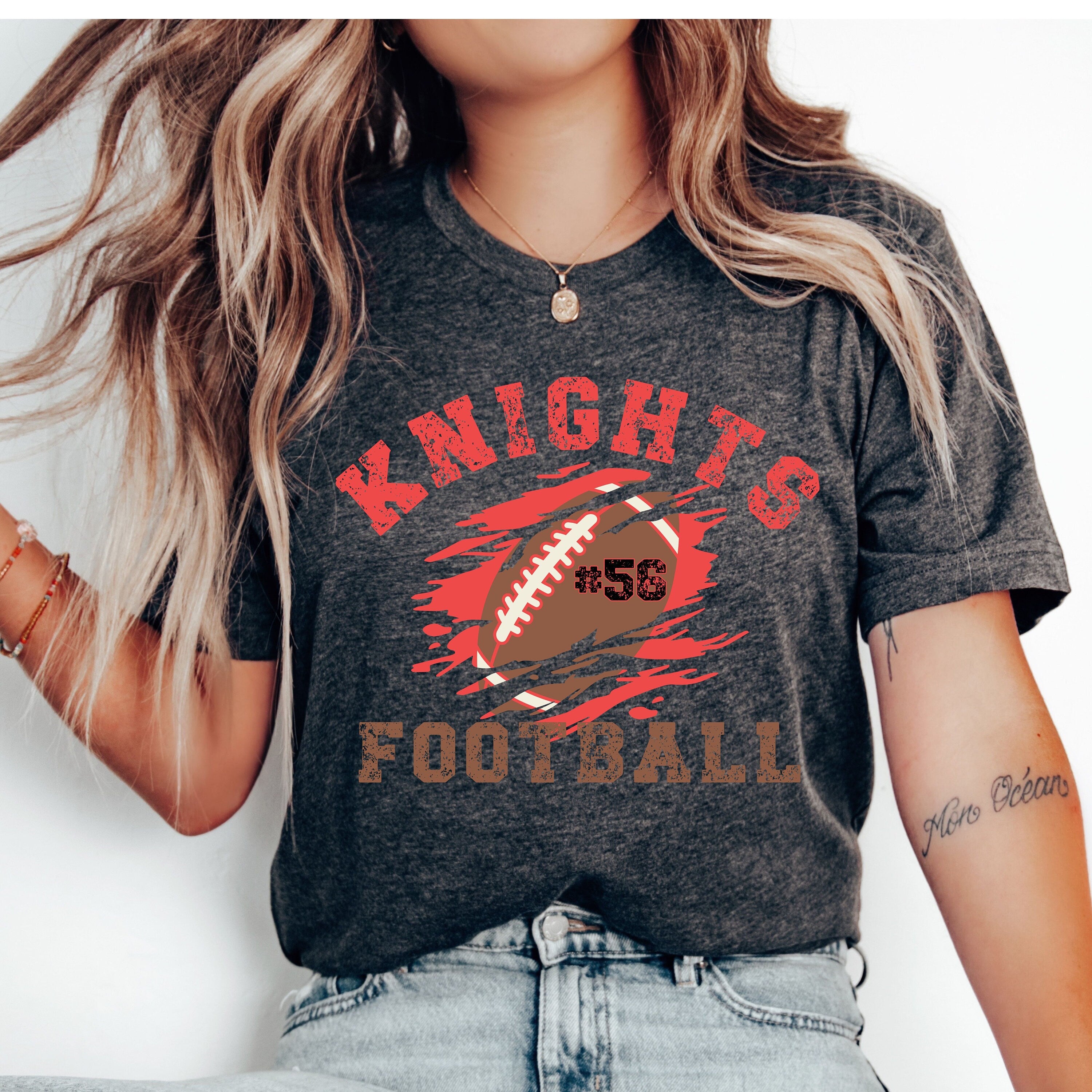 Football Shirt, Personalized Football Mom Shirt, Football Fan Shirt